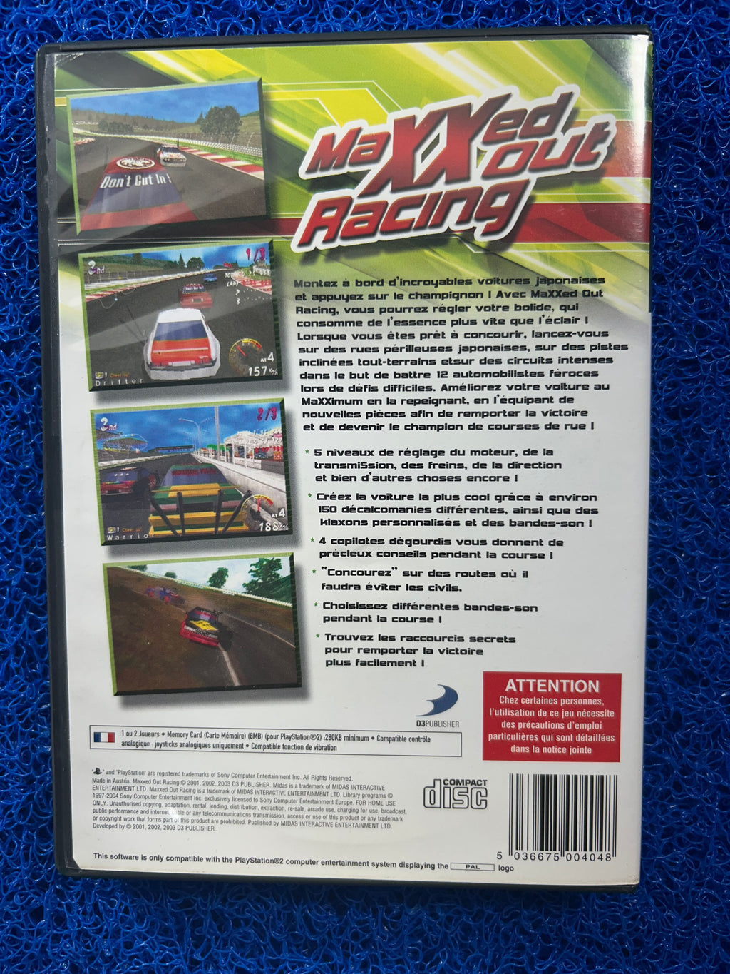 PS2 Maxxed out Racing (E)