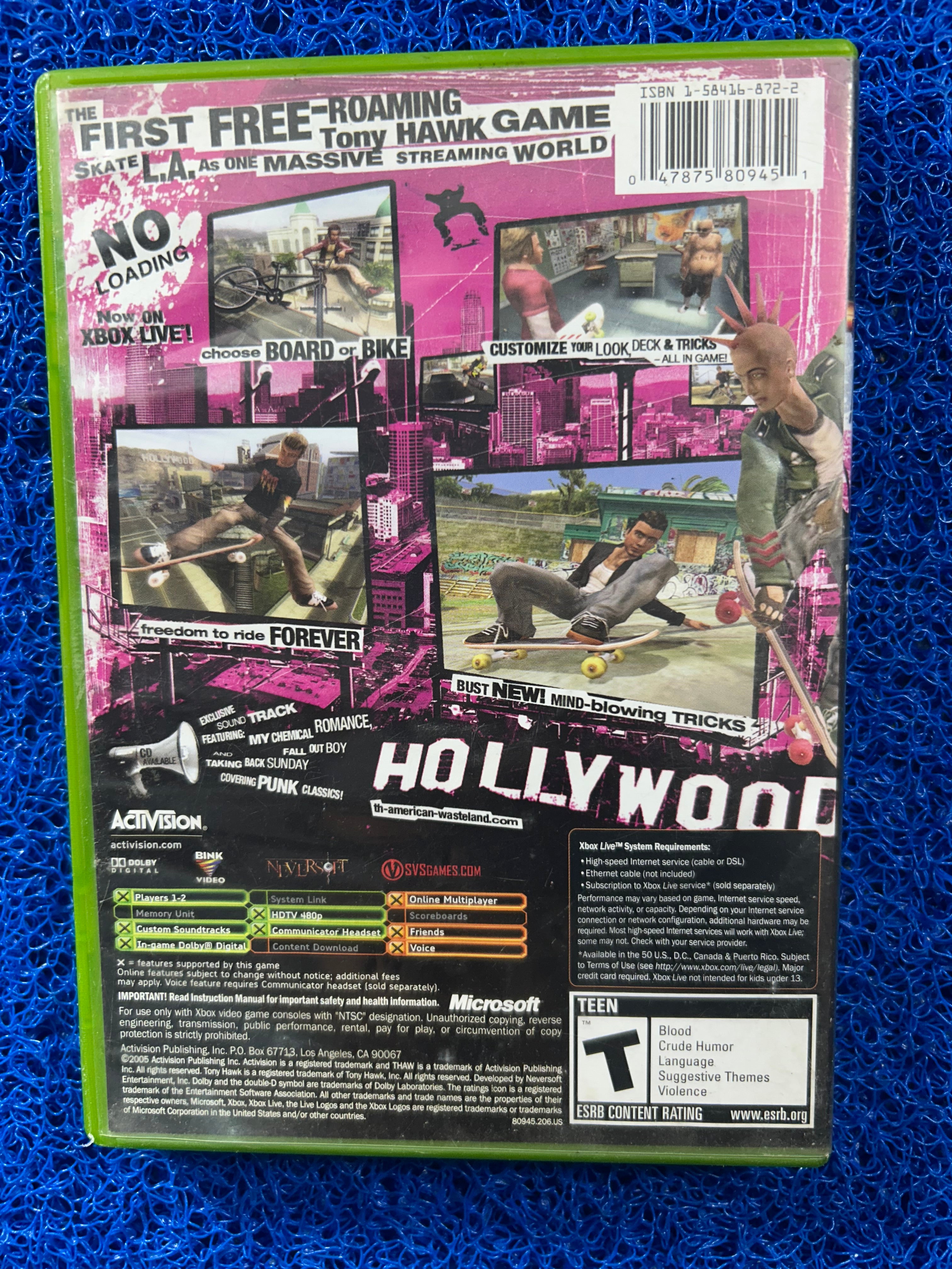 XBOX Tony hawk american wastland (A)