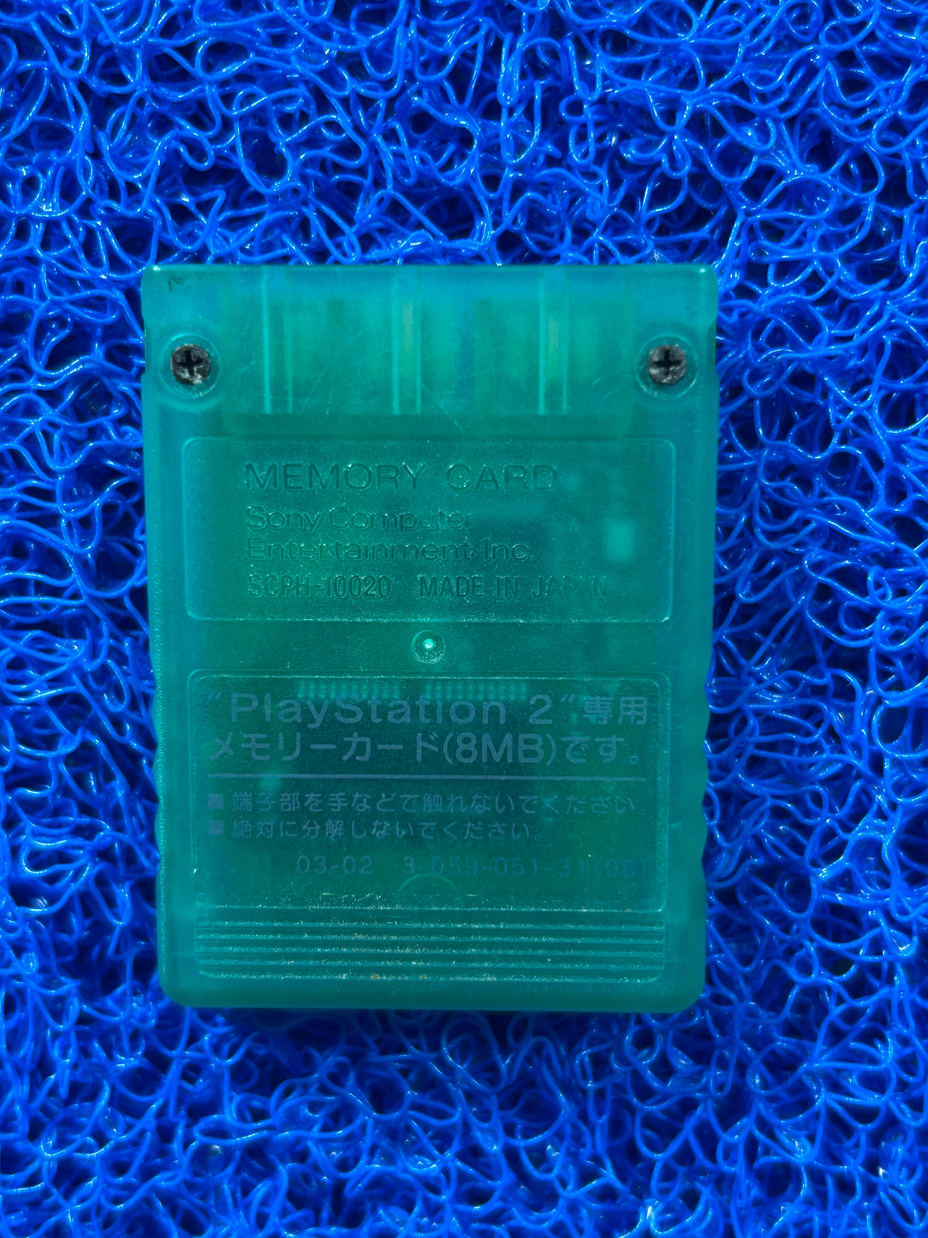 ACESSÓRIOS Memory card de ps2 verde translúcido