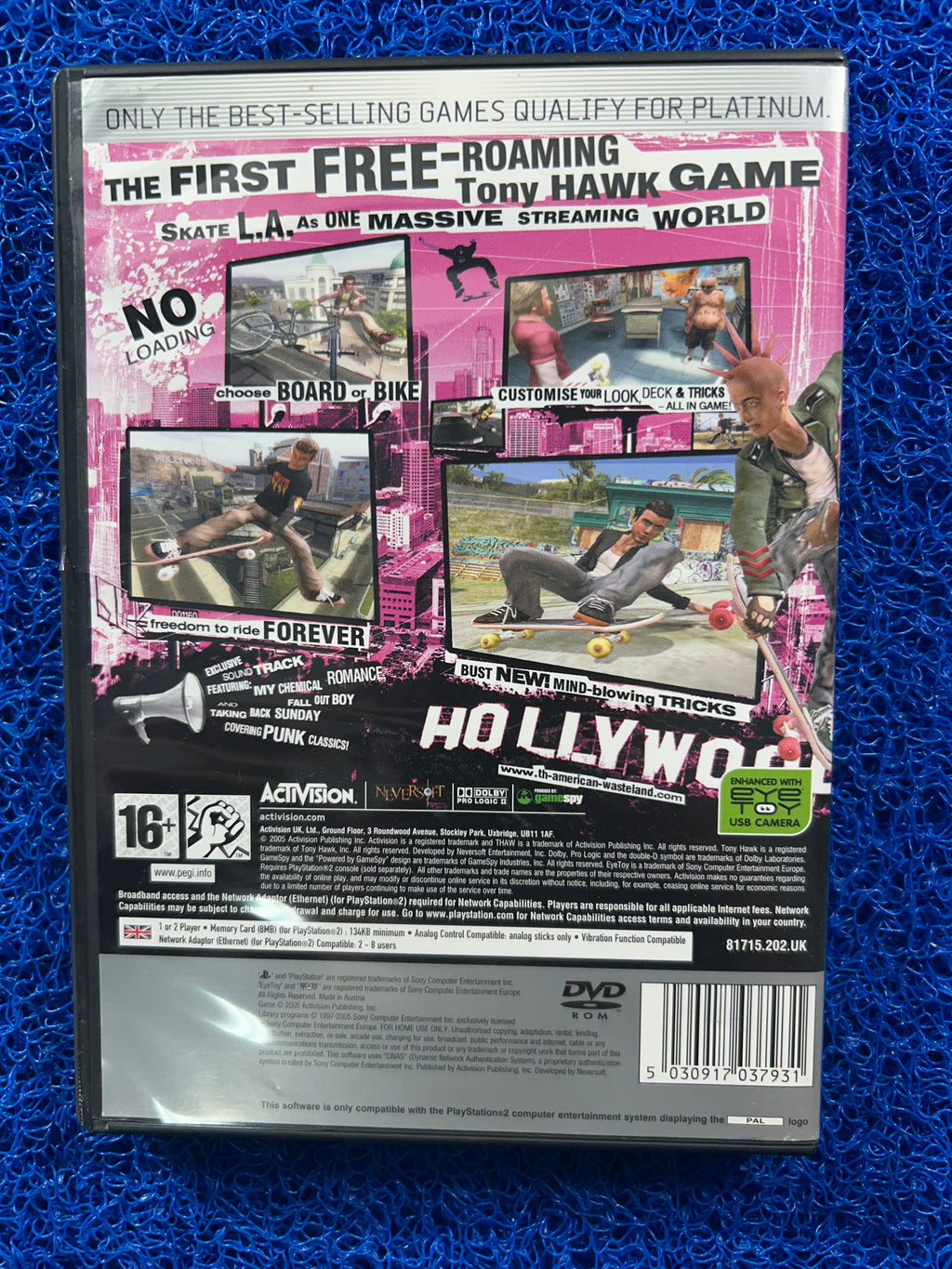 PS2 Tony hawk american wastland (E)