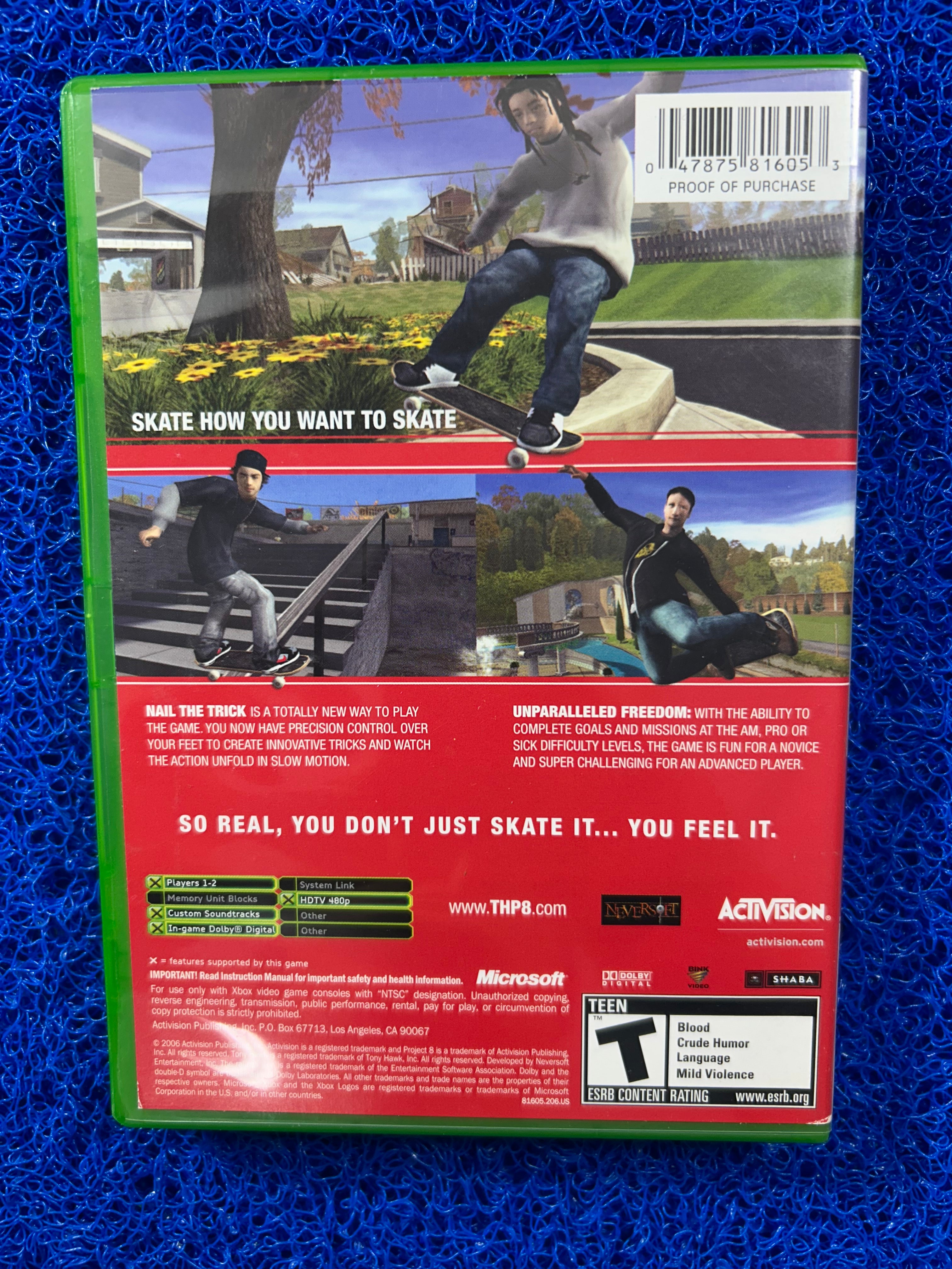 XBOX Tony hawk Project 8 (A)