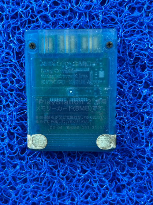 ACESSÓRIOS Memory card de ps2 azul translúcido