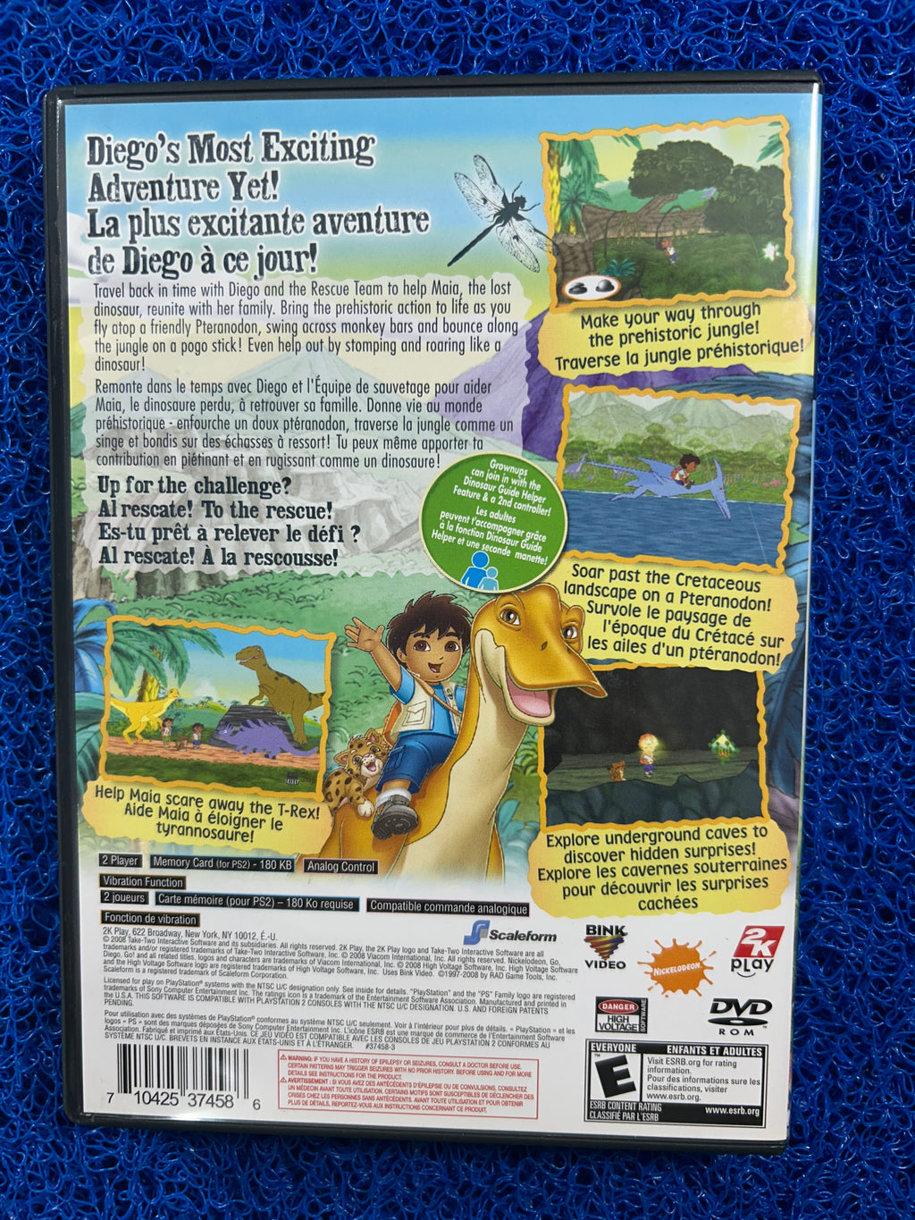 PS2 Diego great dinosaur rescue (A)