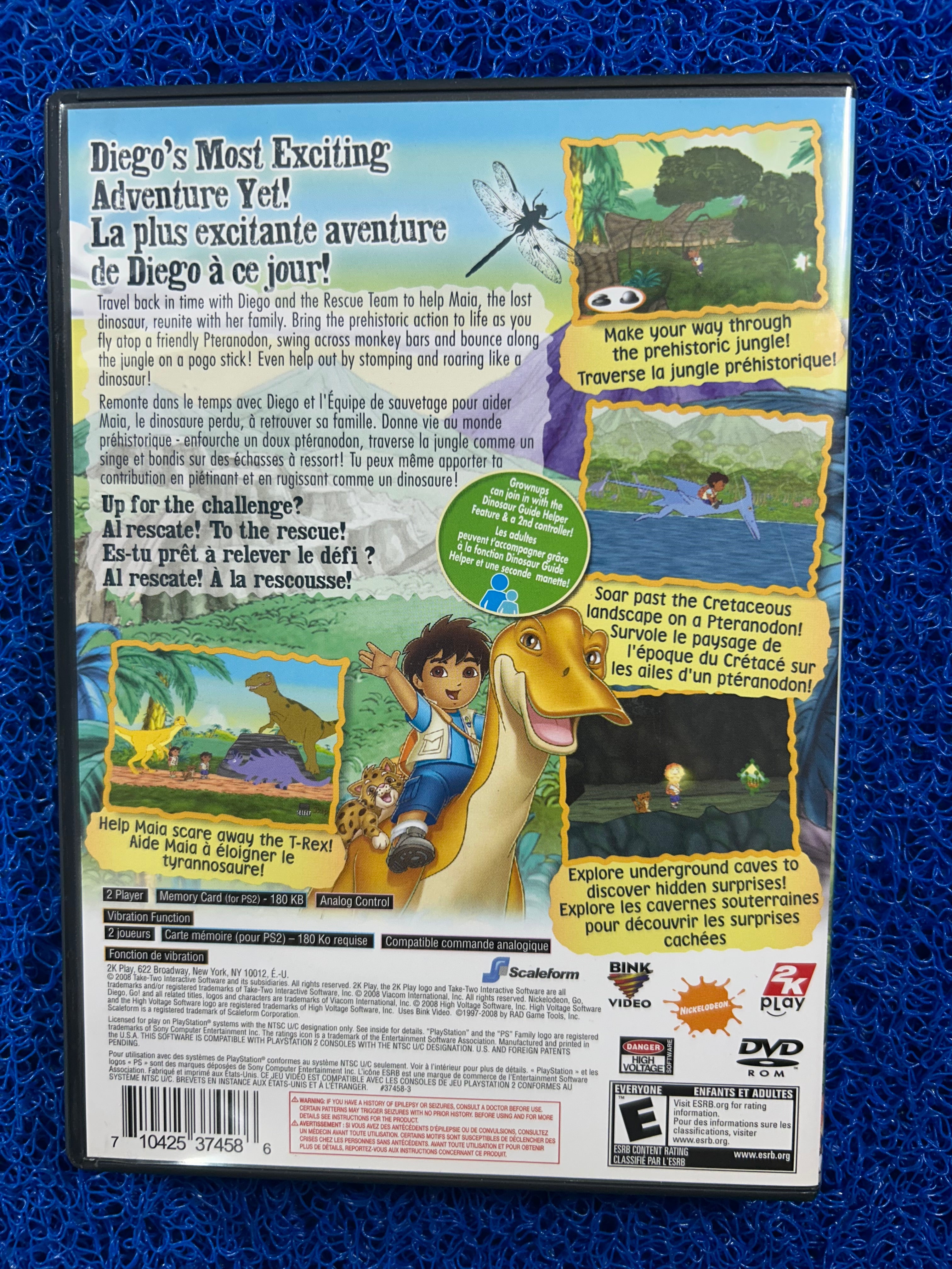 PS2 Diego great dinosaur rescue (A)