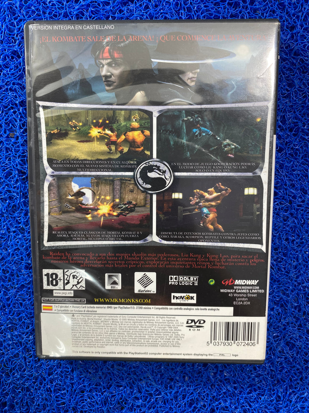 PS2# Mortal kombat shaolin monks (E)