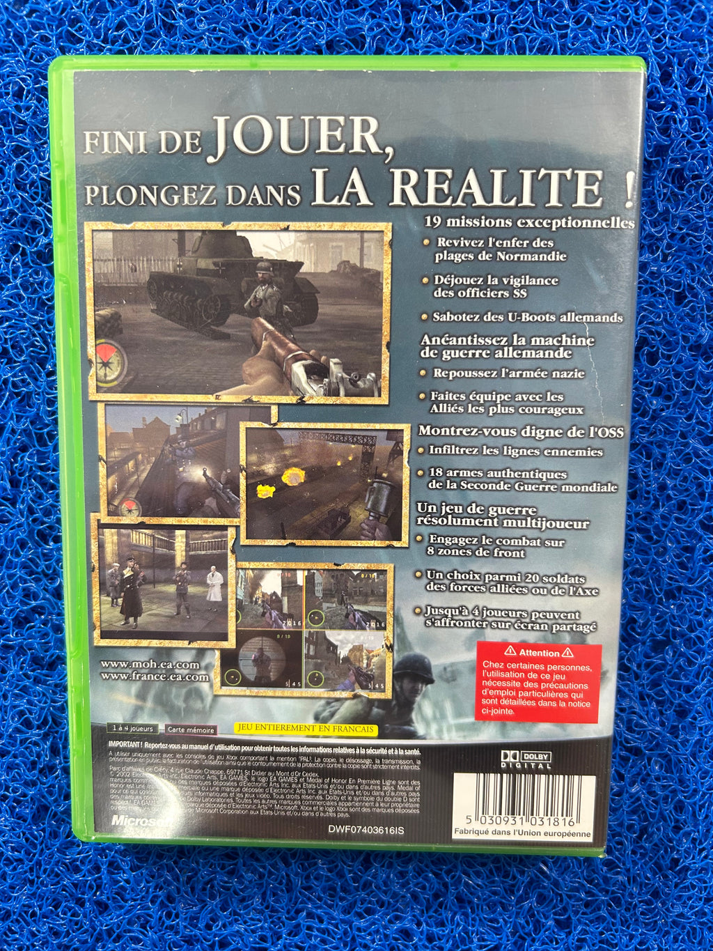 XBOX Medal of honor frontline (E)