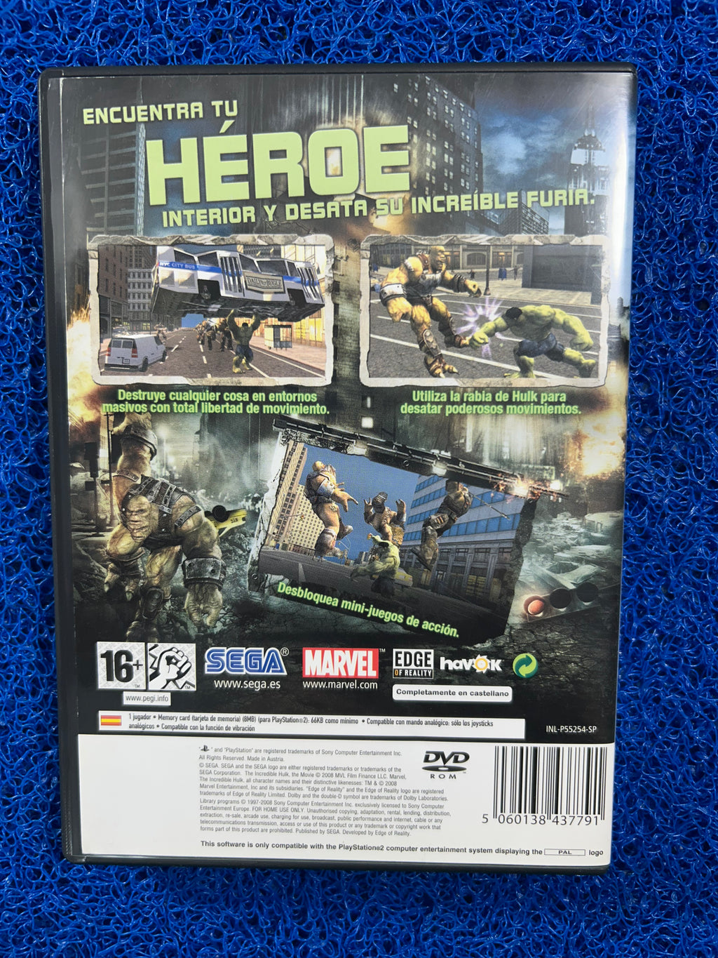 PS2# The incredible Hulk (E)