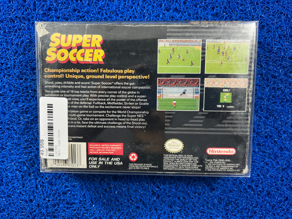 SNES Box Super soccer (A)