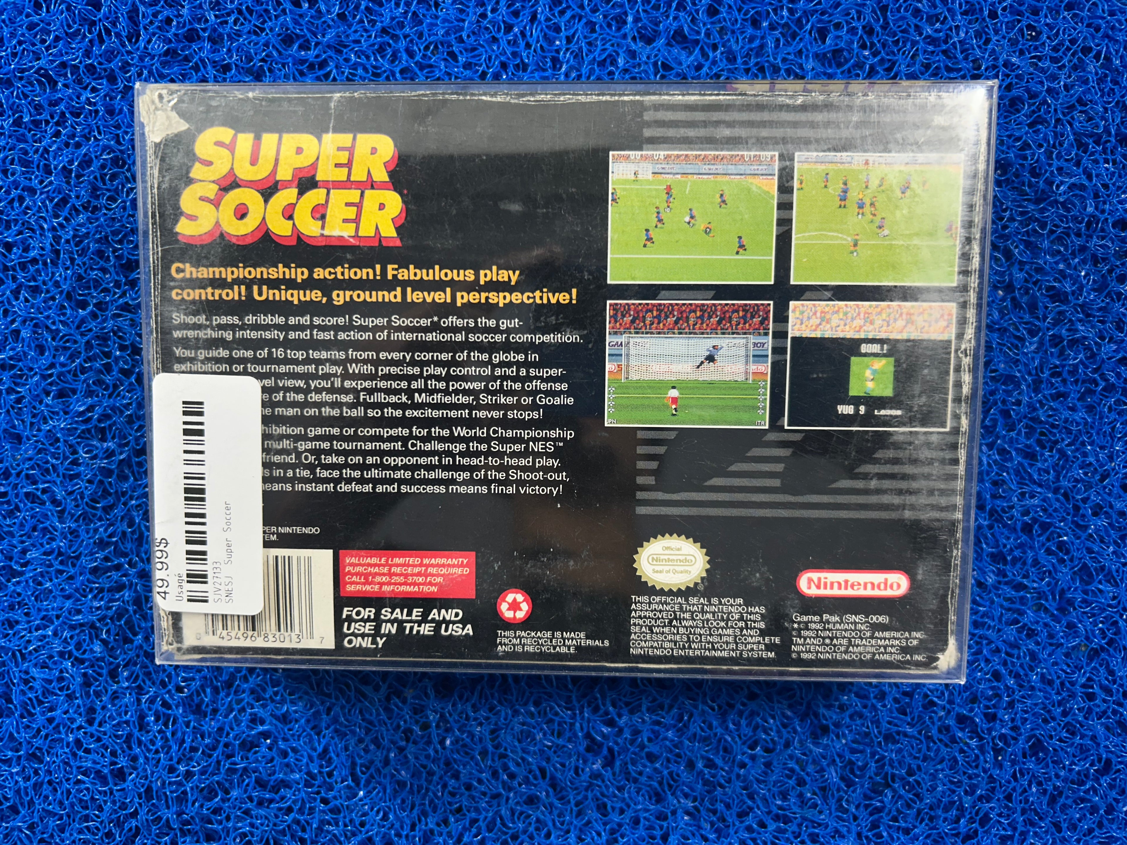 SNES Box Super soccer (A)