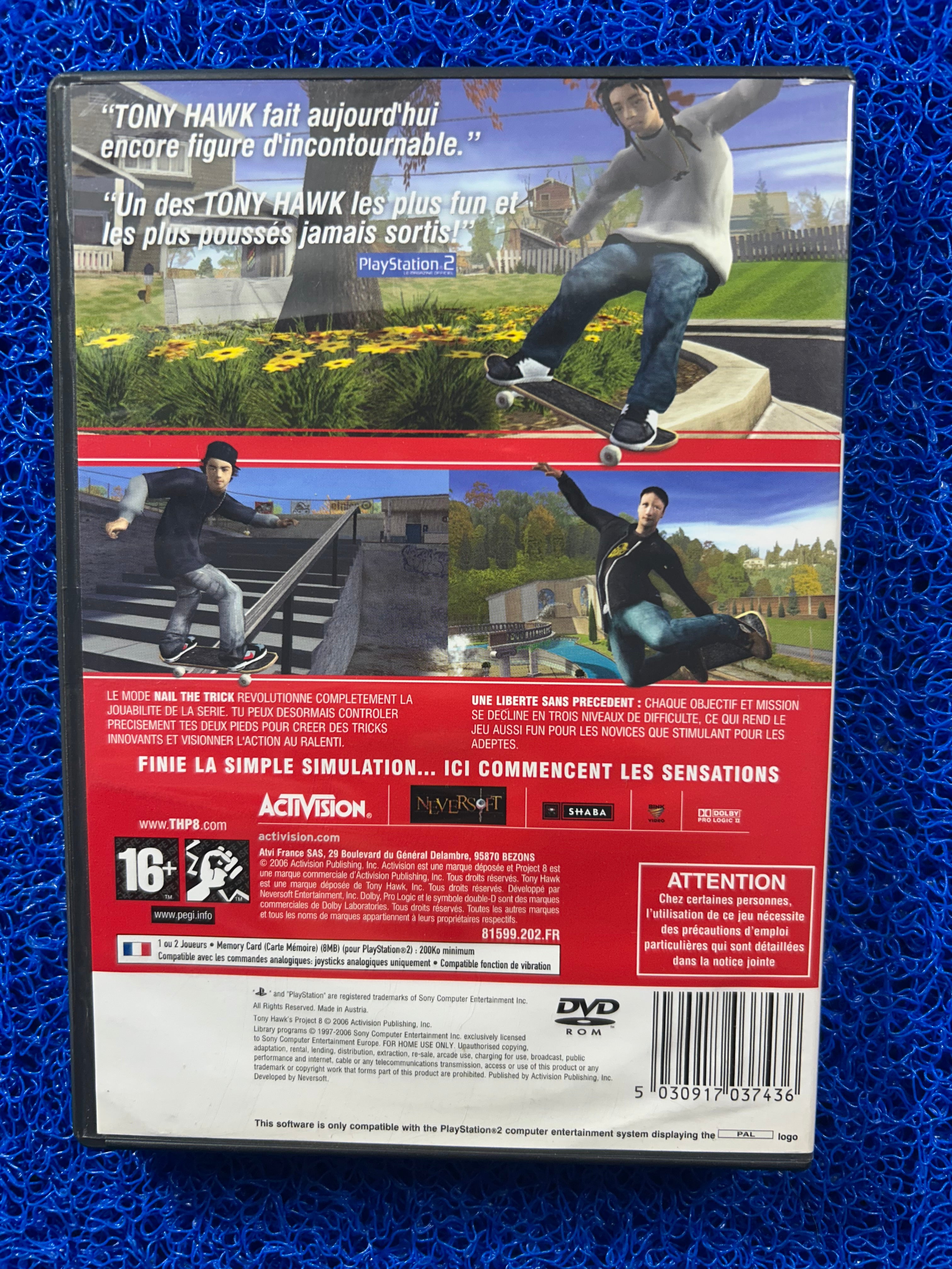 PS2 Tony hawk Project 8 (E)
