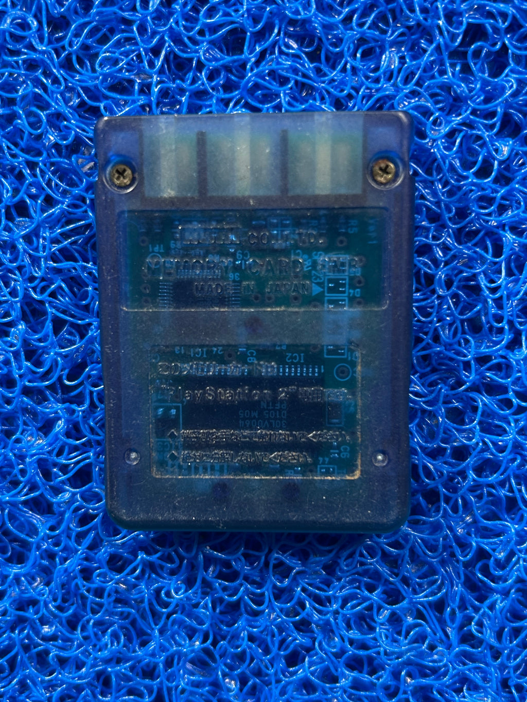 ACESSÓRIOS Memory card de ps2 azul translúcido