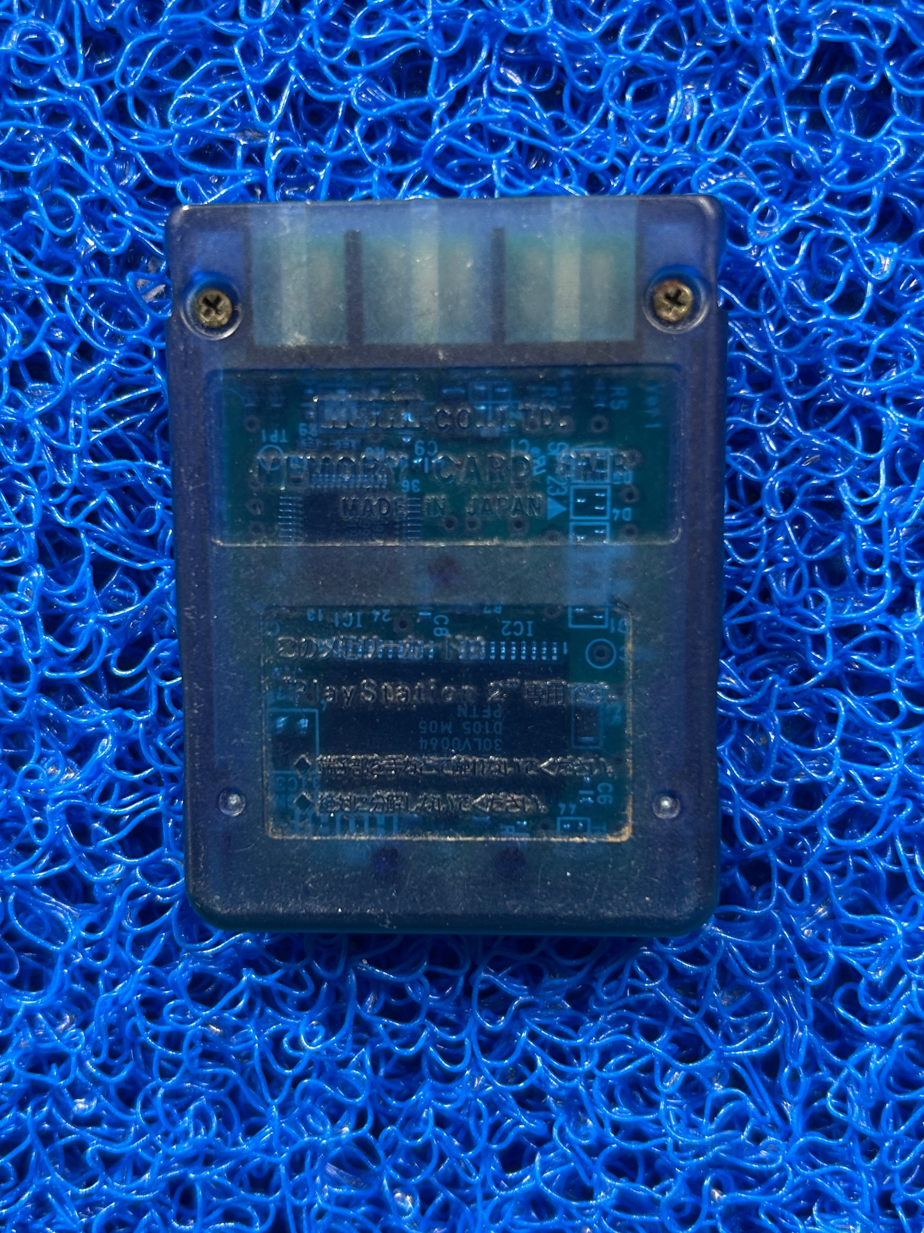 ACESSÓRIOS Memory card de ps2 azul translúcido