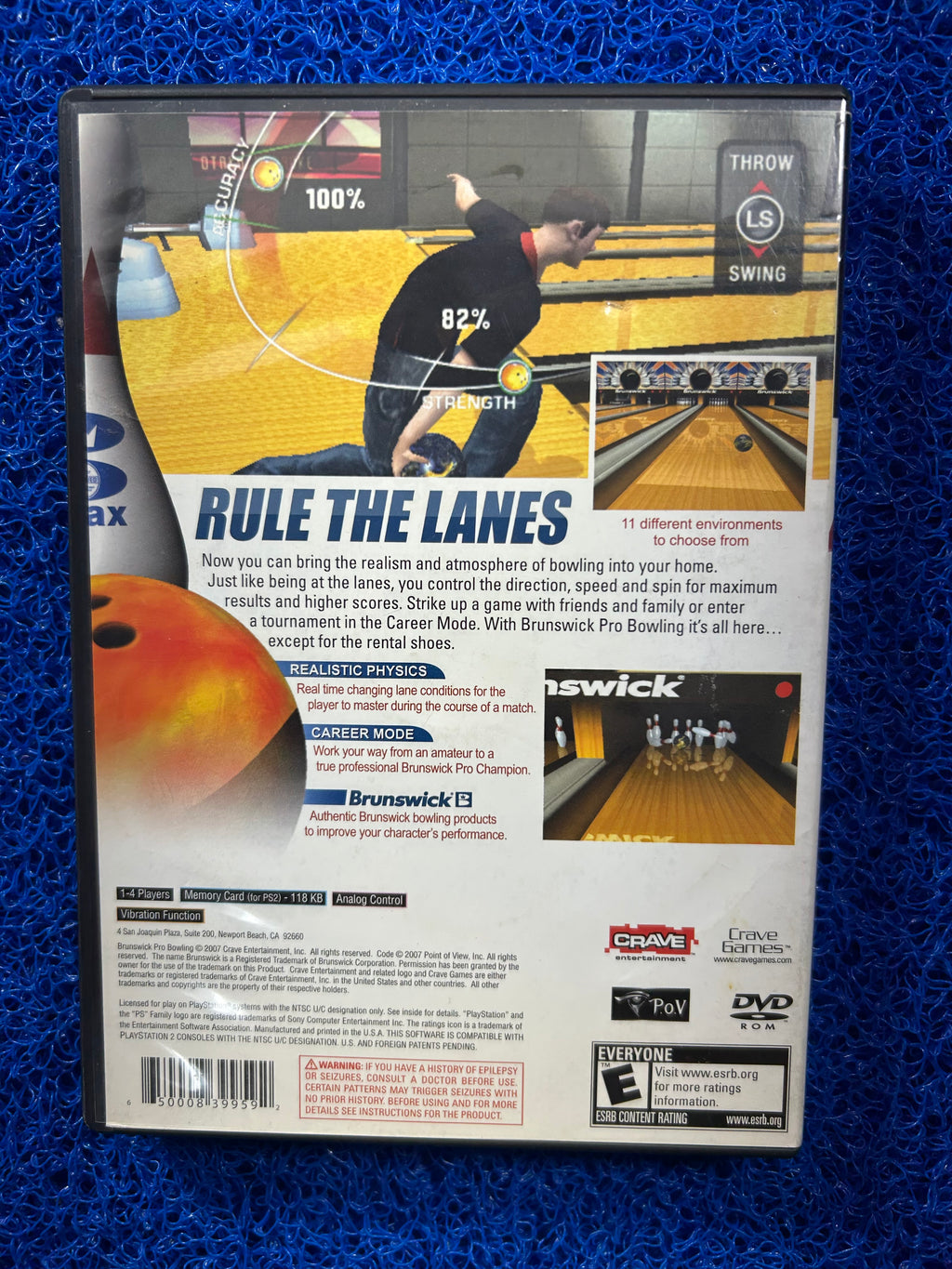 PS2 Brunswick pro bowling (A)