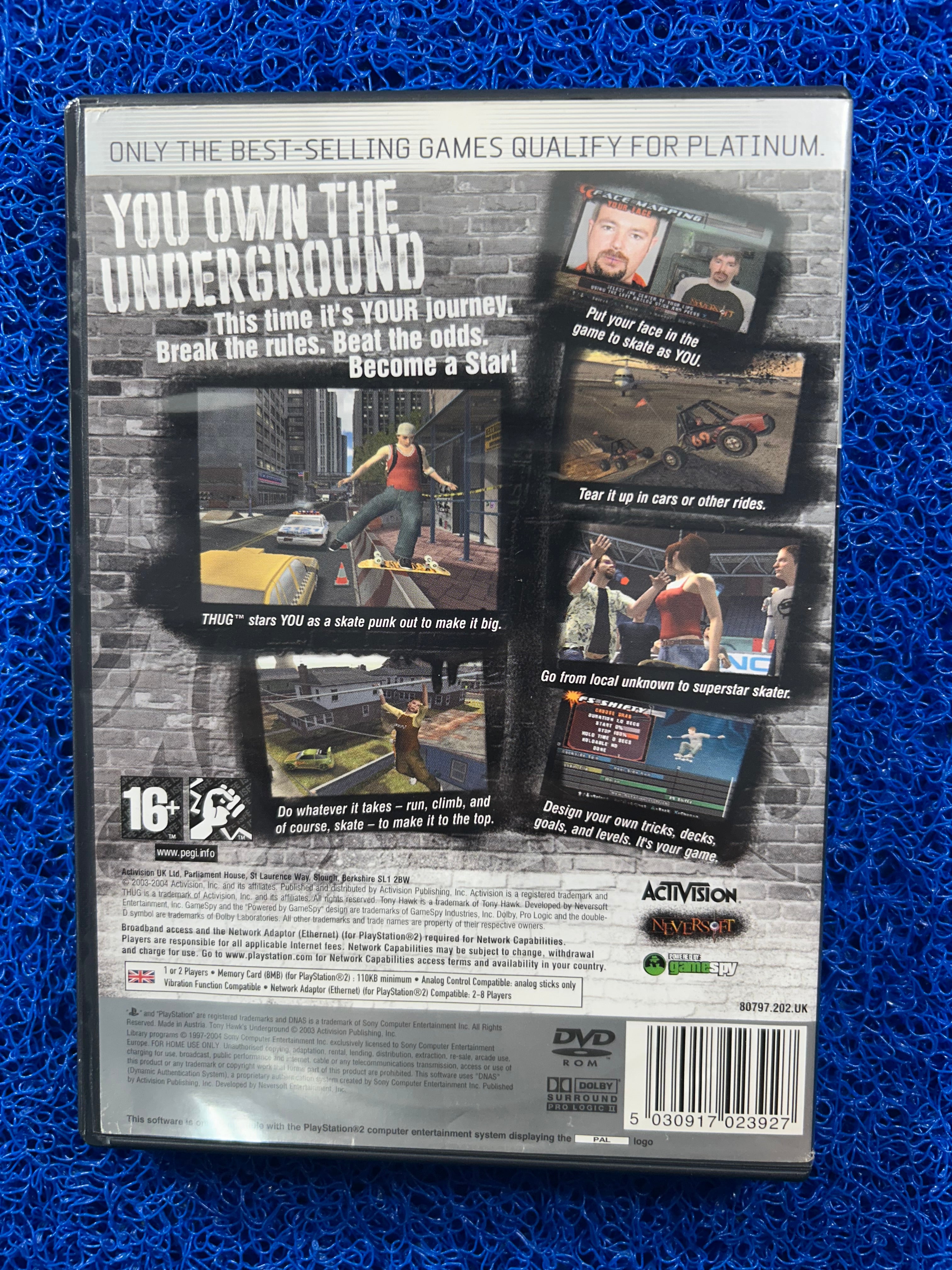 PS2 Tony hawk underground (E)