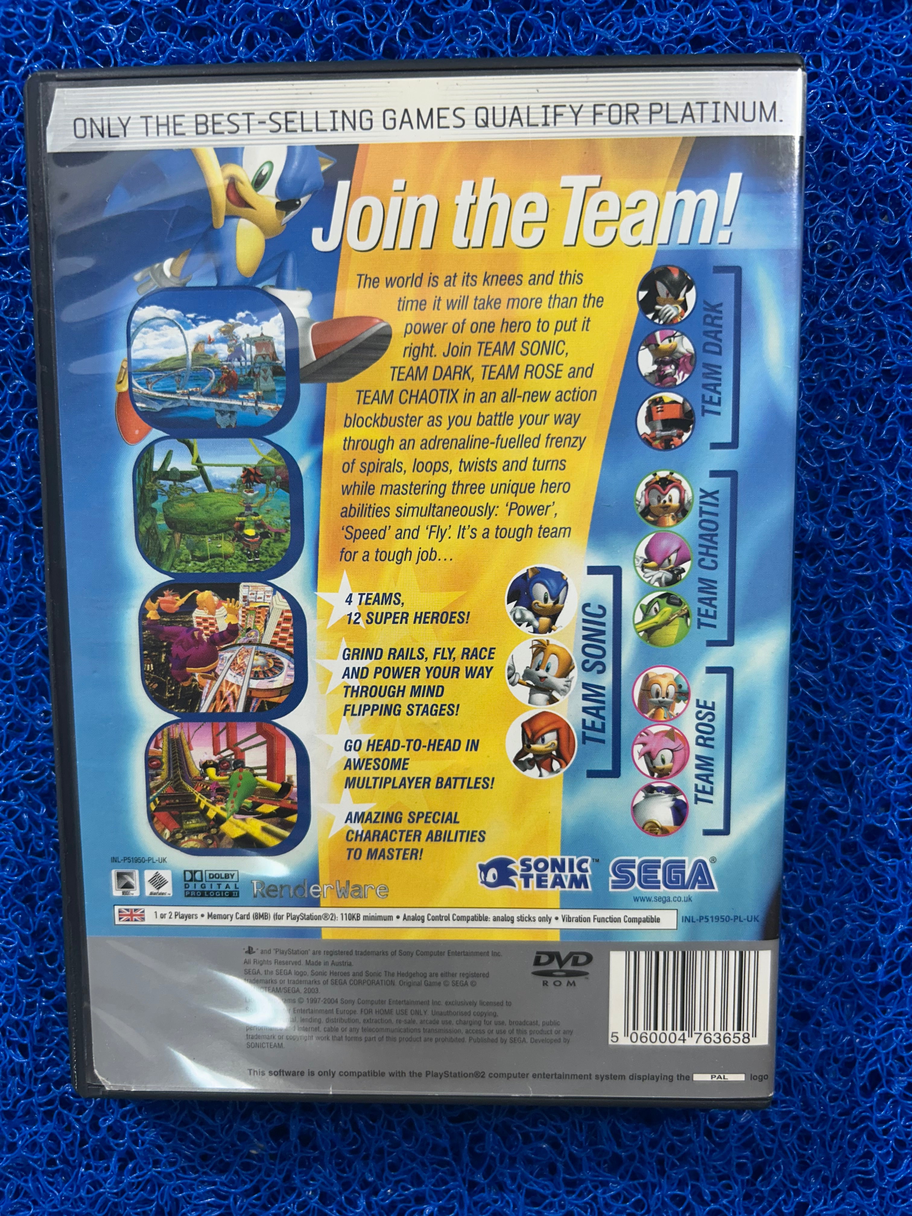 PS2 Sonic Heroes (E)