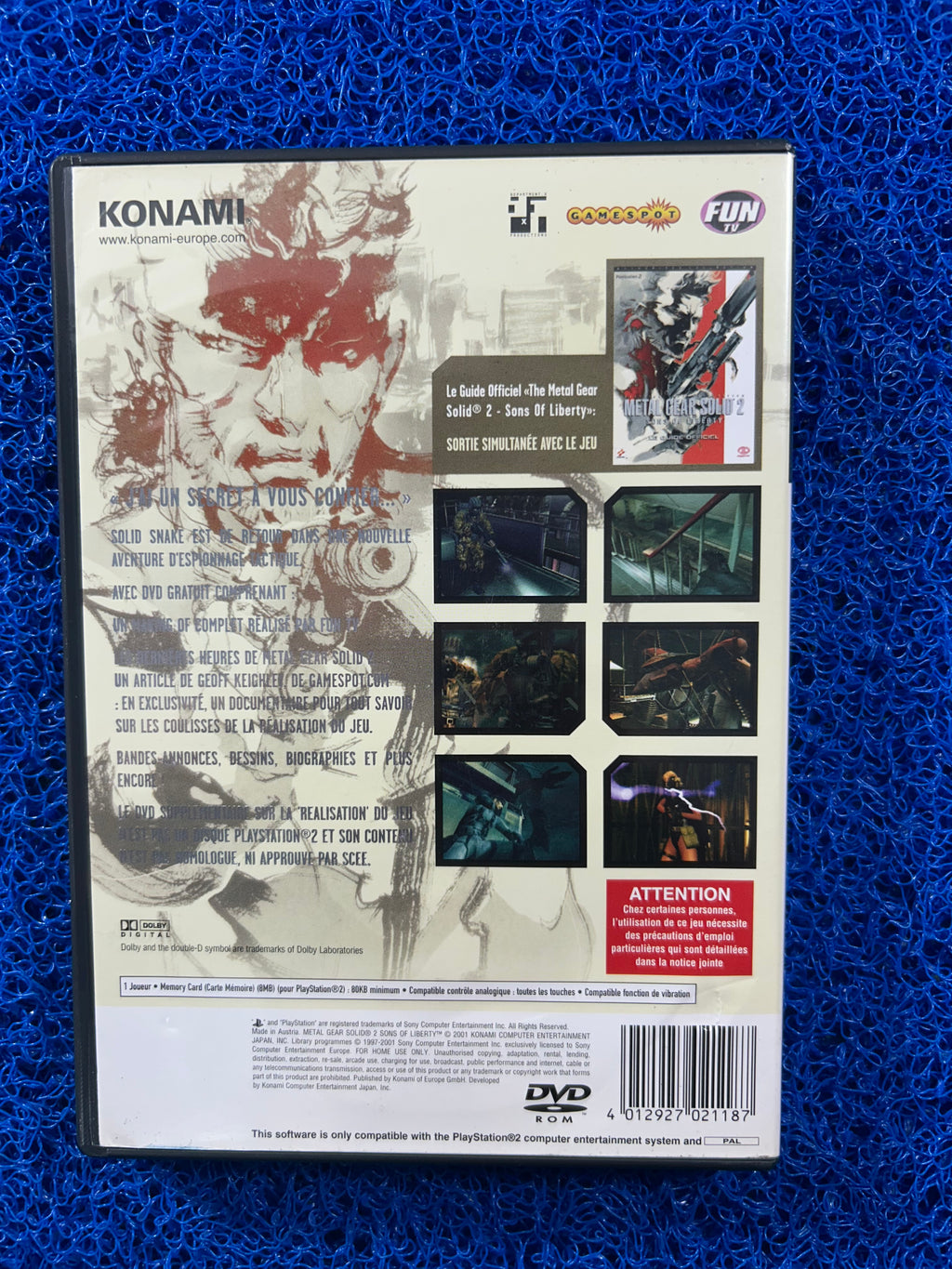 PS2 Metal gear solid 2 (E)