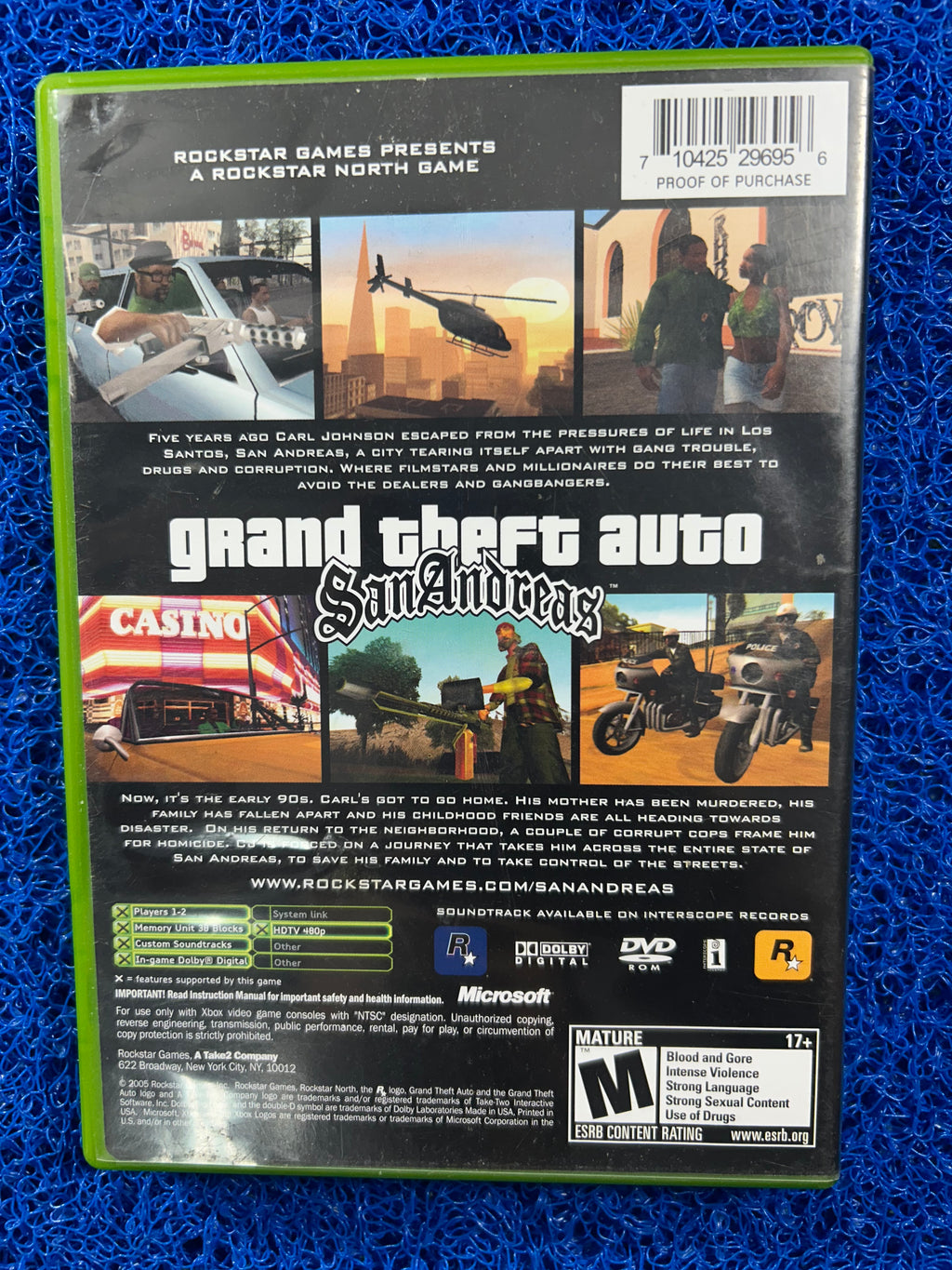 XBOX GTA San andreas (A)