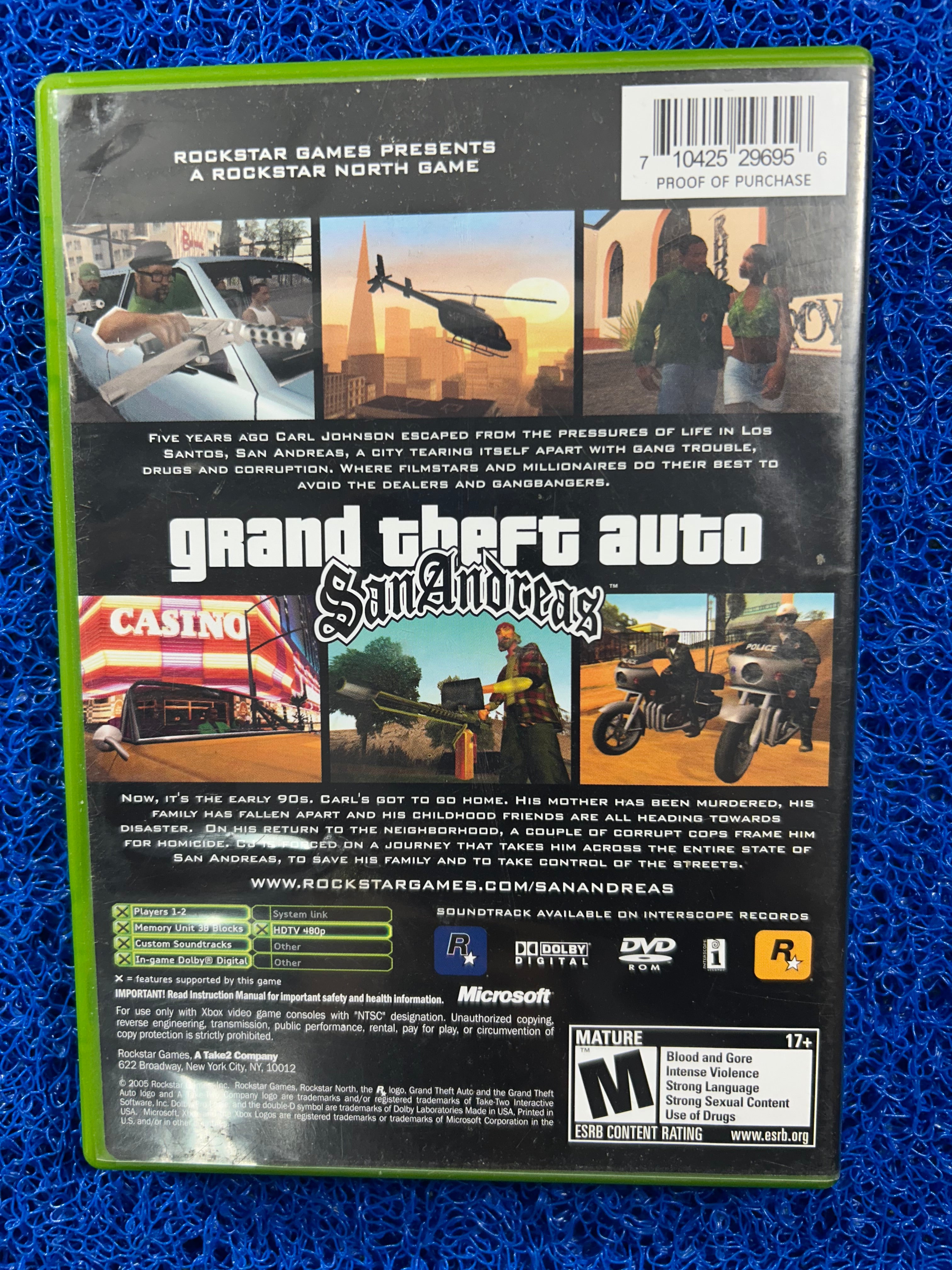 XBOX GTA San andreas (A)