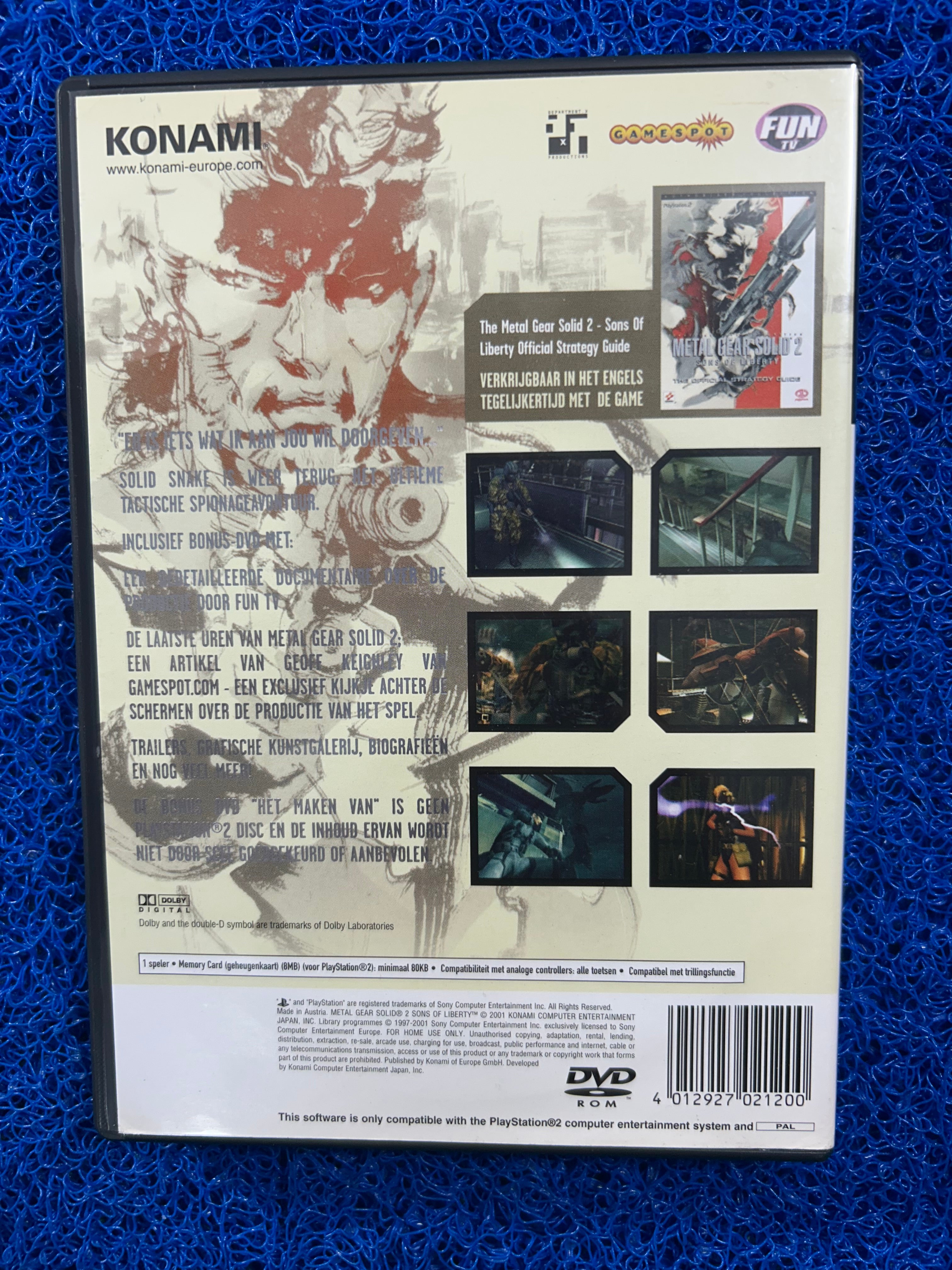 PS2 Metal gear solid 2 (E)