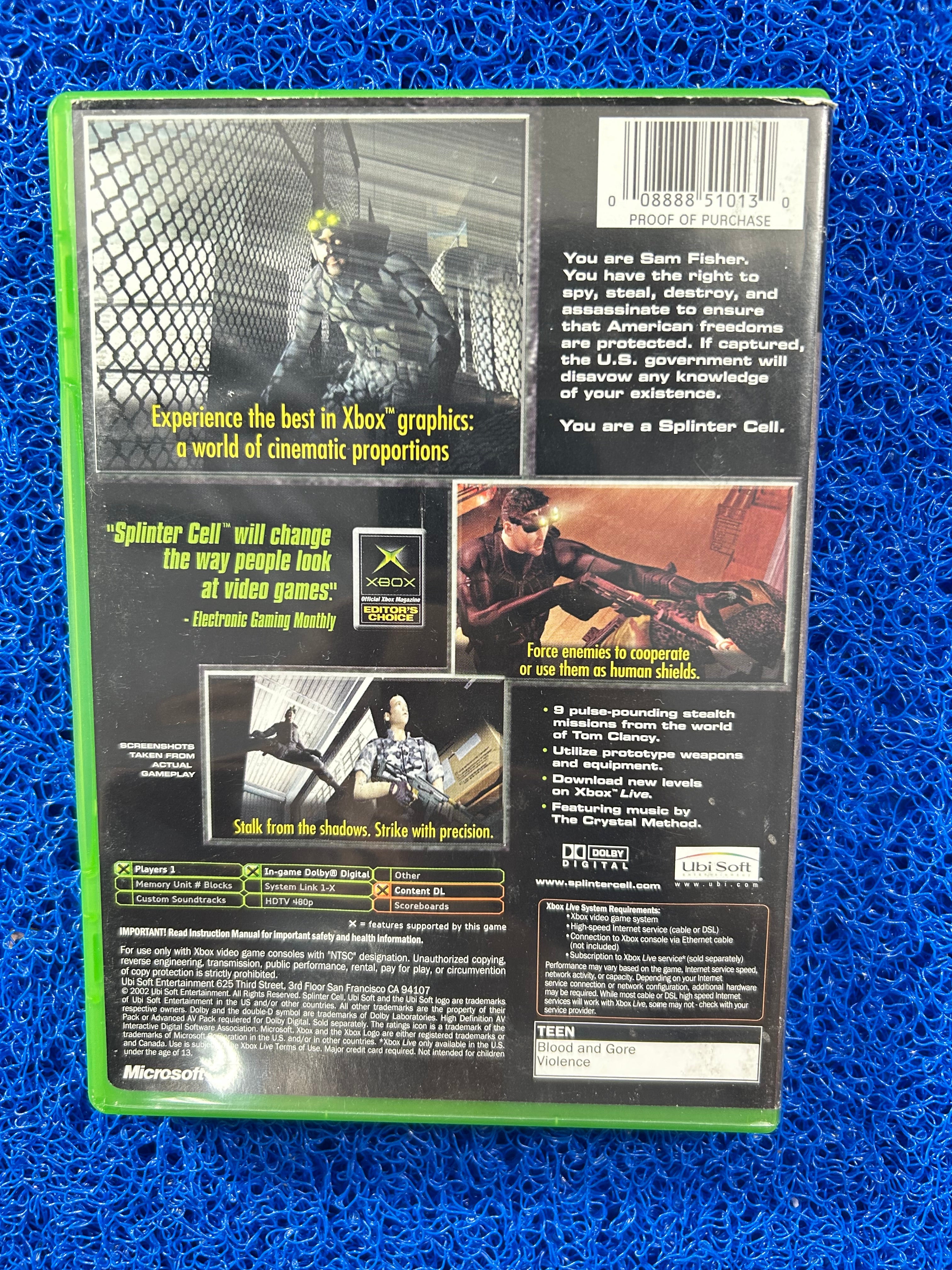 XBOX Splinter cell (A)