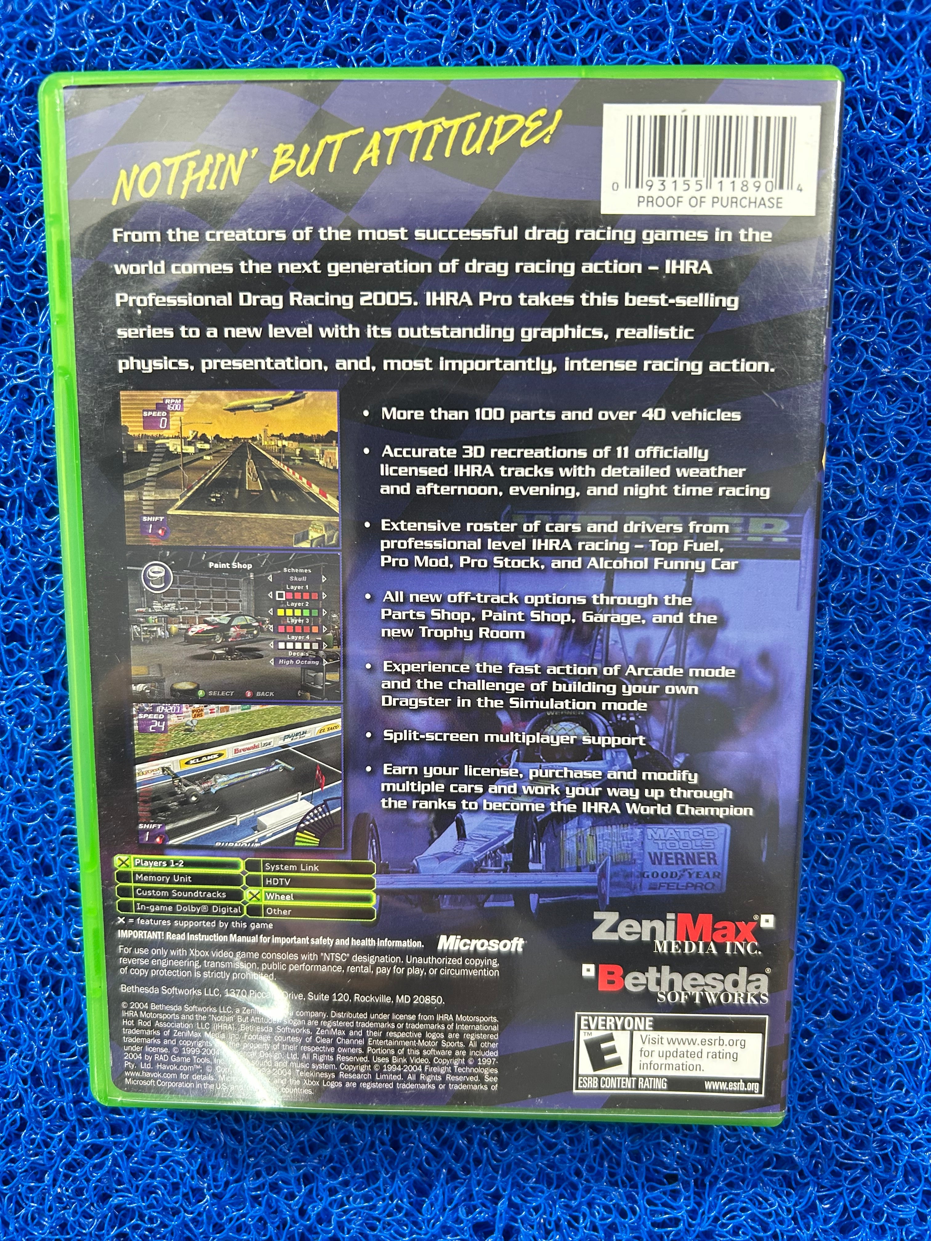 XBOX Professional drag racing 2005 (A)