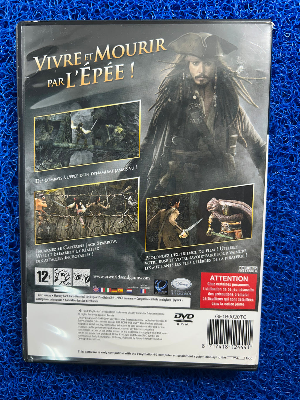 PS2 Pirates of carribean at worlds end (E)