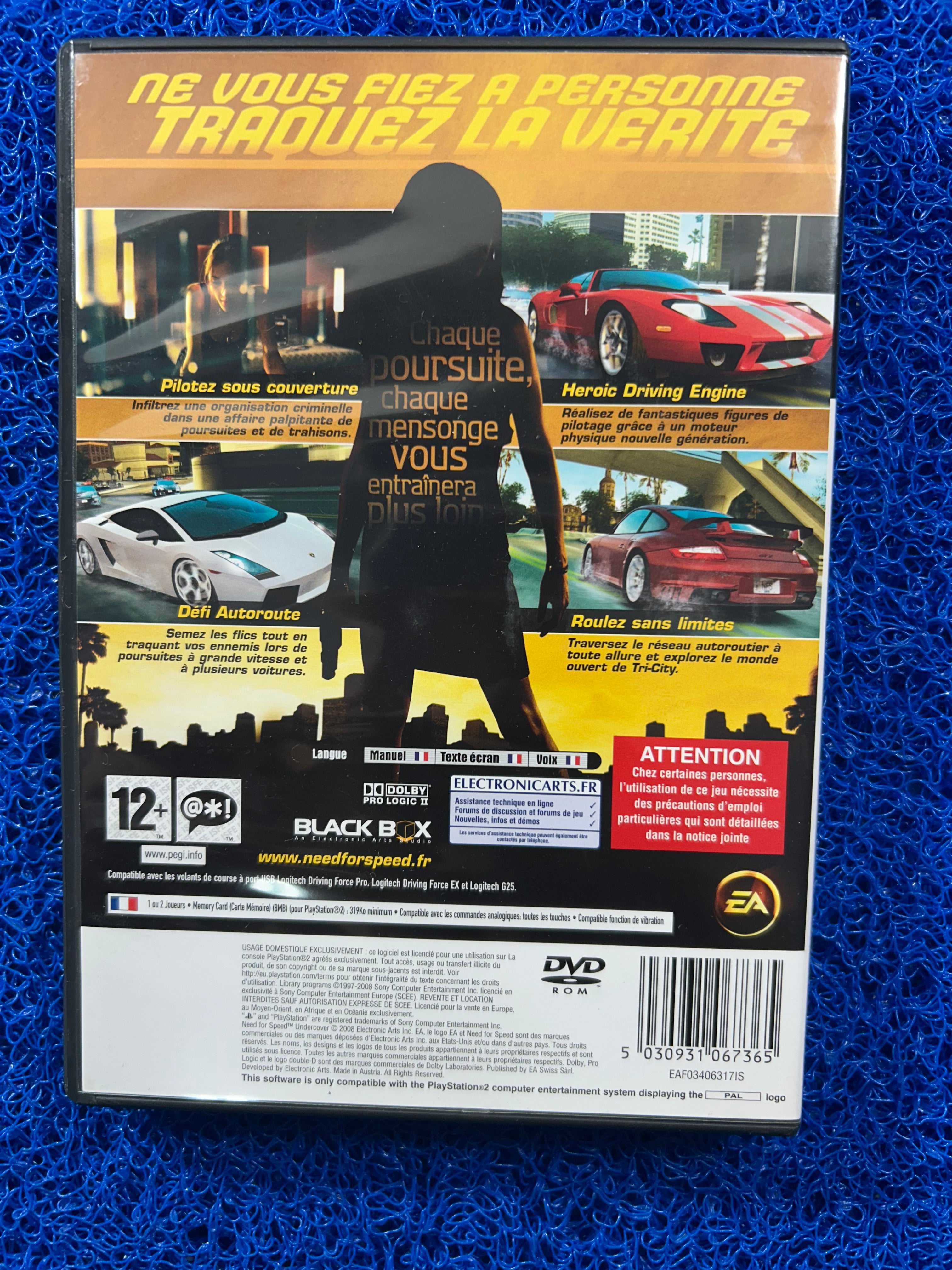 PS2 Need for speed undercover (E)