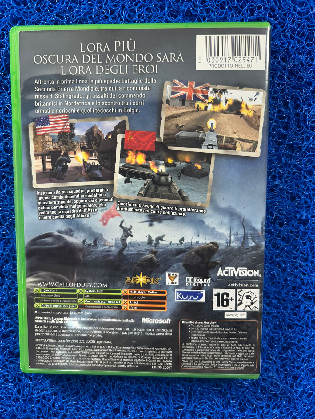XBOX Call of duty finest hour (E)