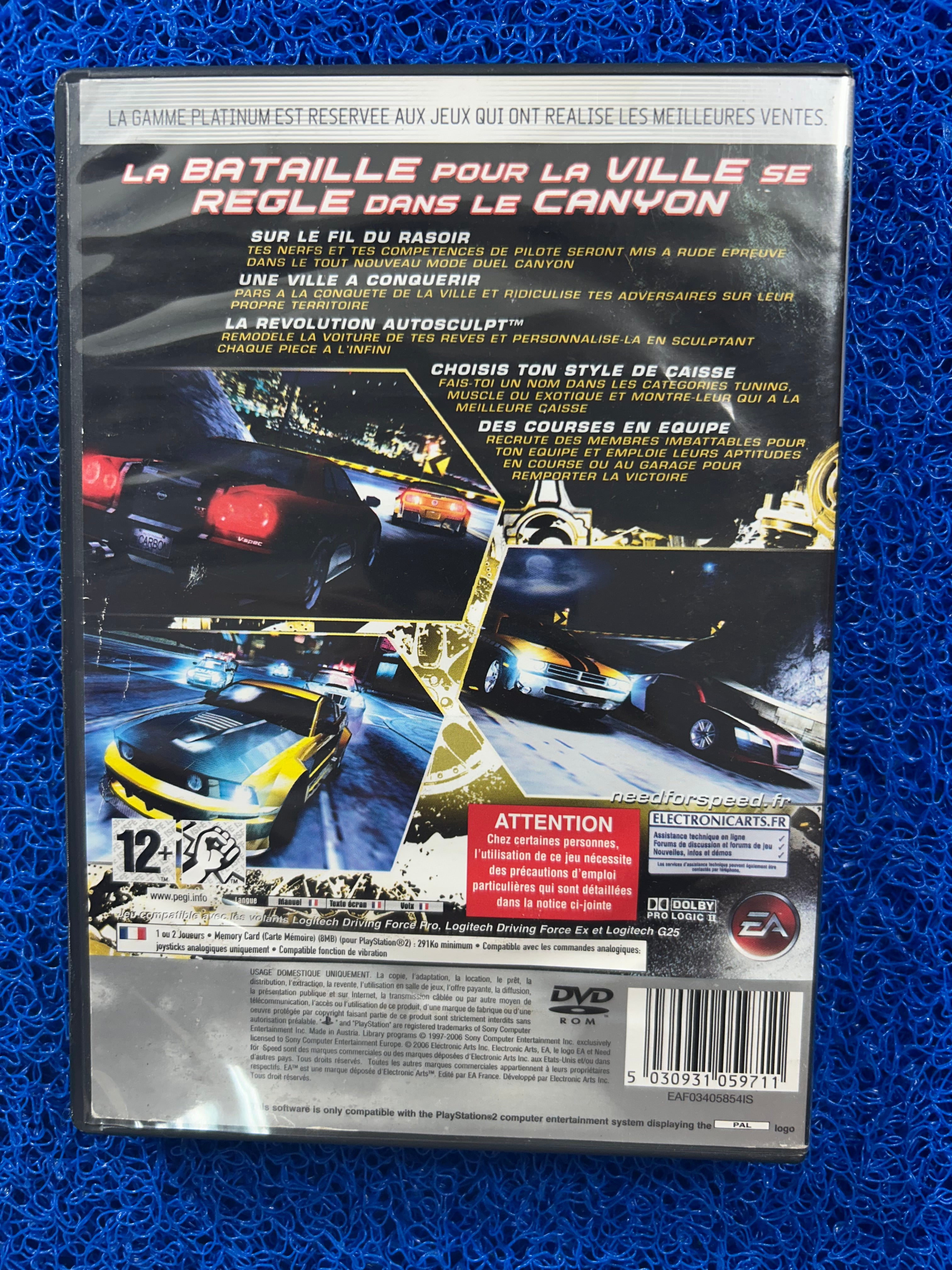 PS2 Need for speed carbon (E)