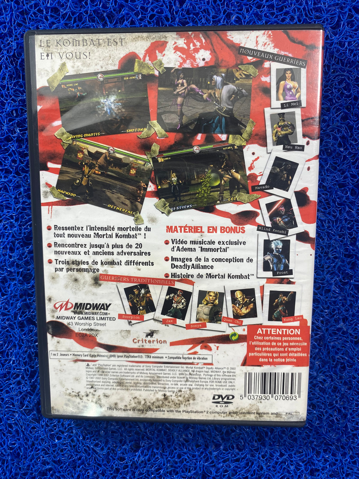 PS2# Mortal kombat deadly alliance (E)