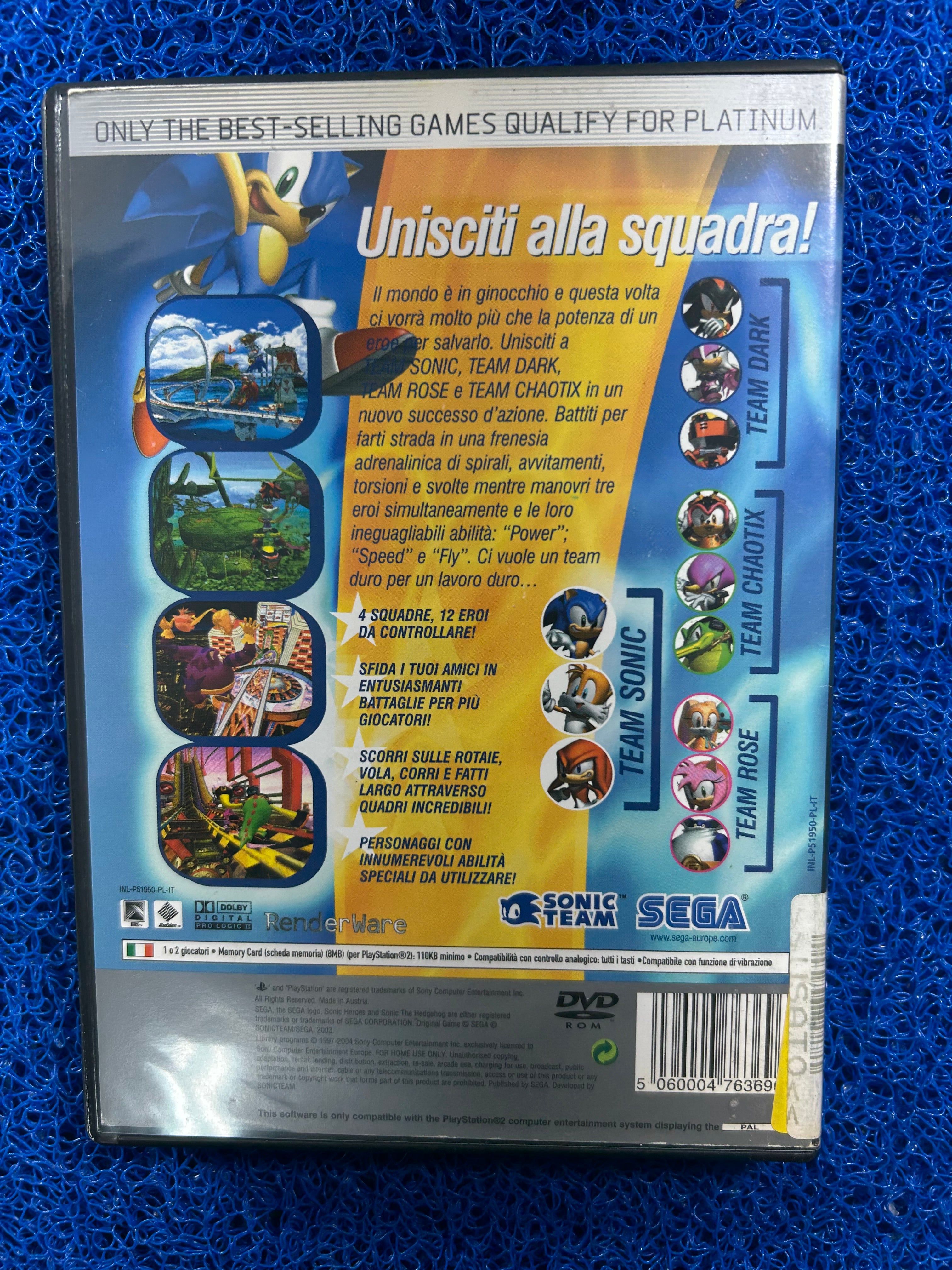 PS2 Sonic Heroes (E)