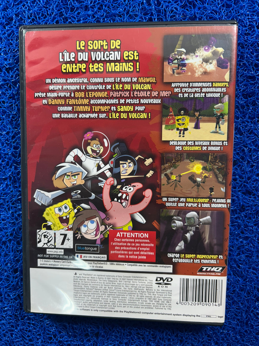 PS2 Spongebob squarepants and friends battle for volcano island (E)