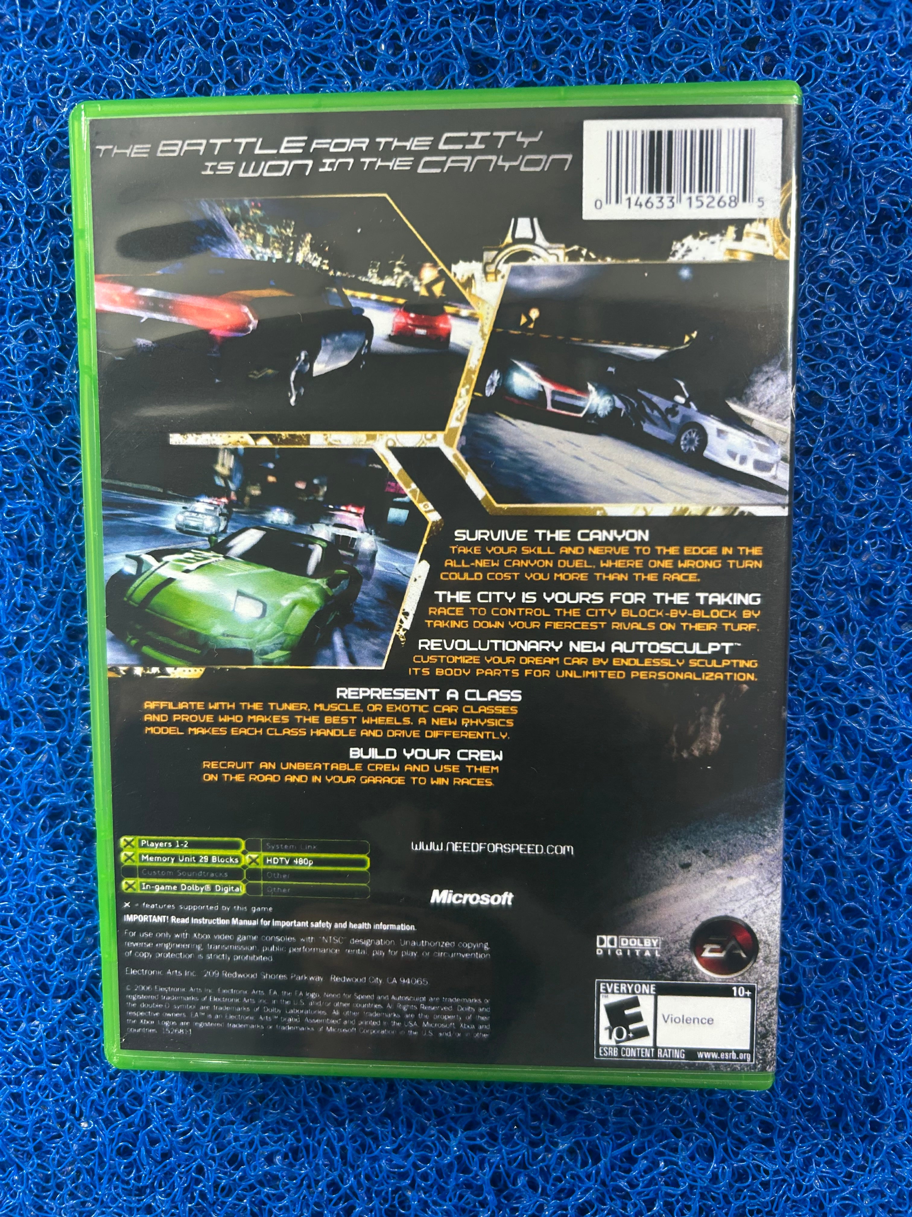 XBOX# Need for speed carbon (A)