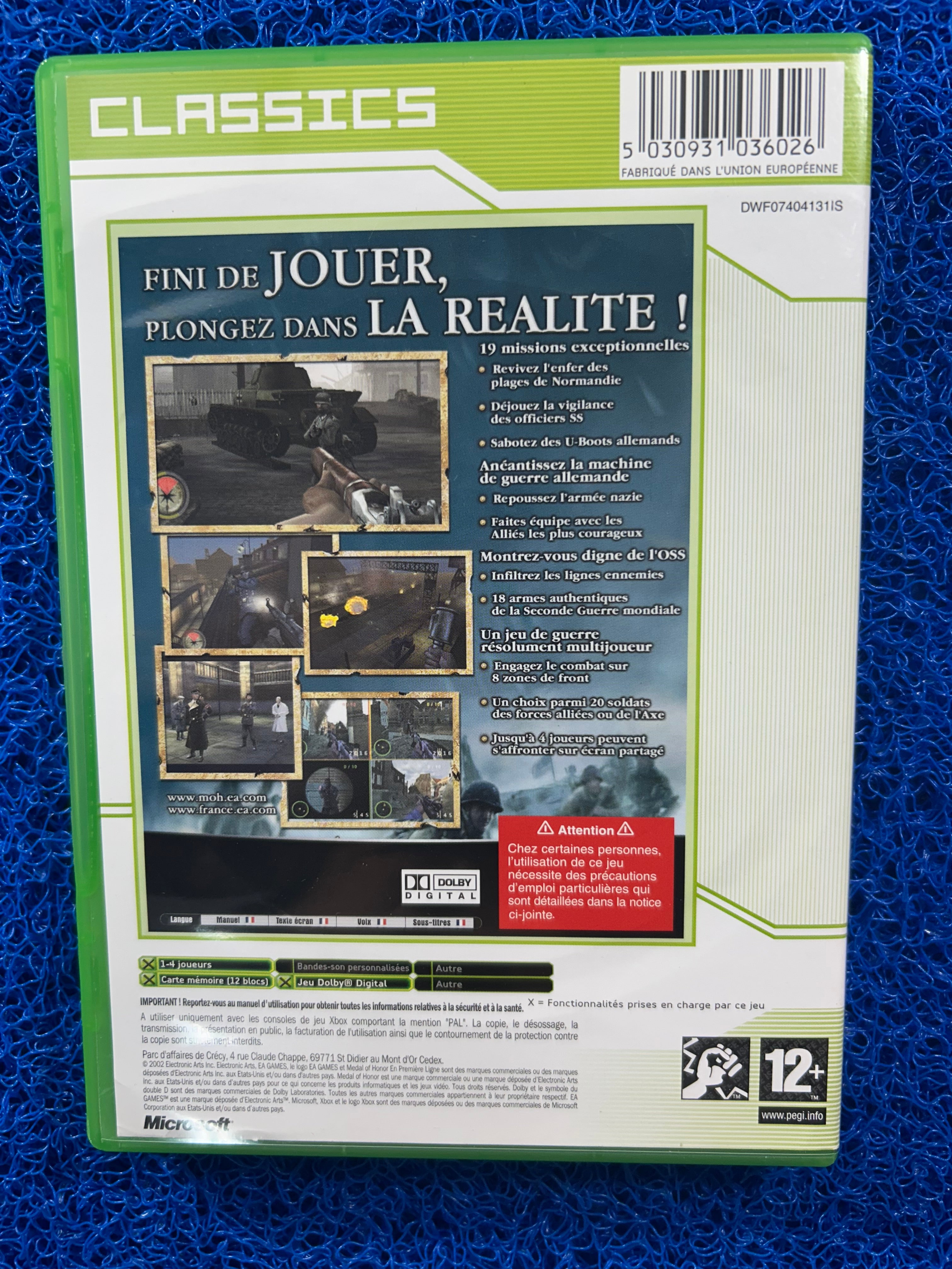 XBOX Medal of honor frontline (E)