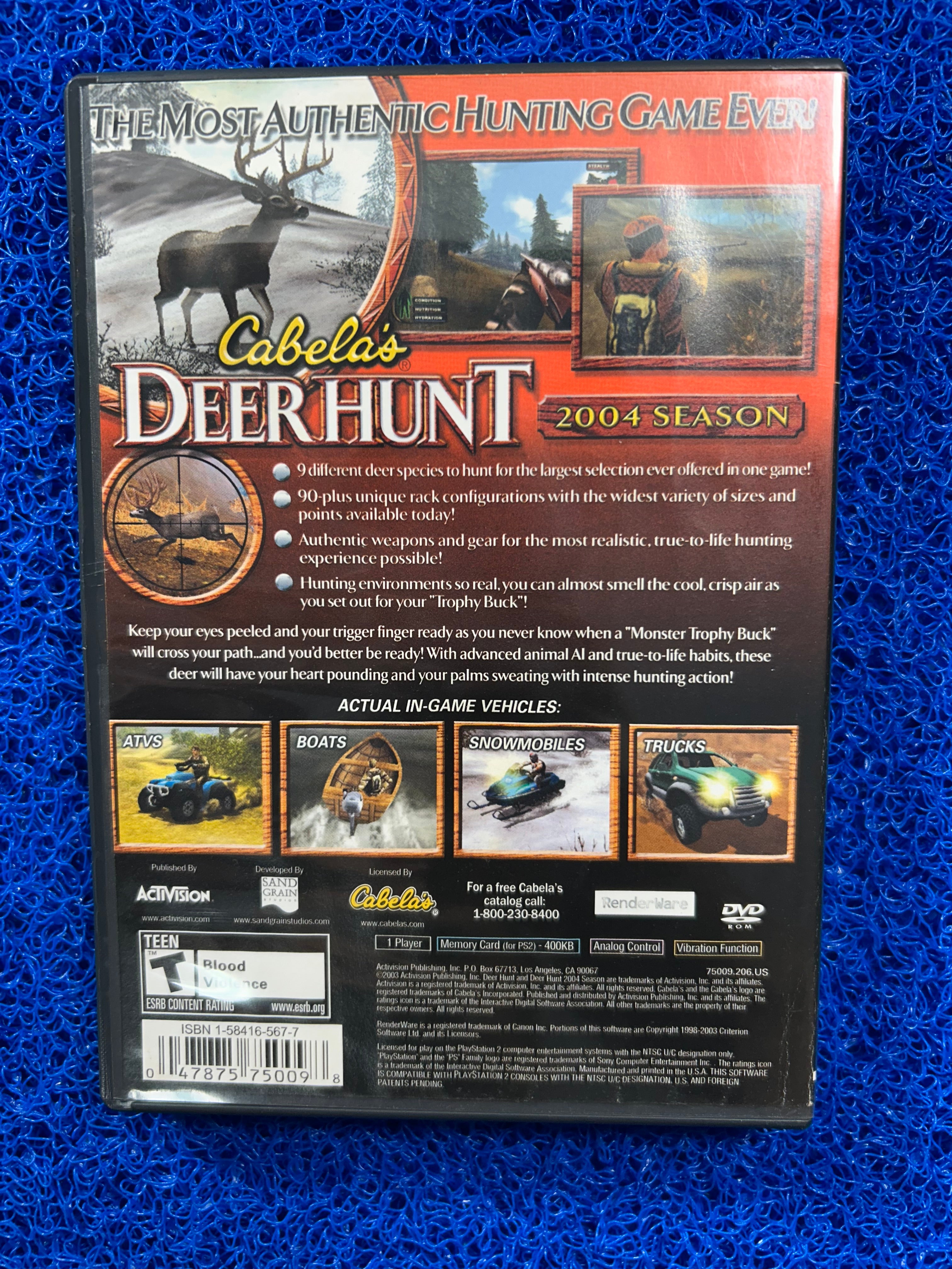 PS2 Cabela’s deer hunt 2005 season (A)