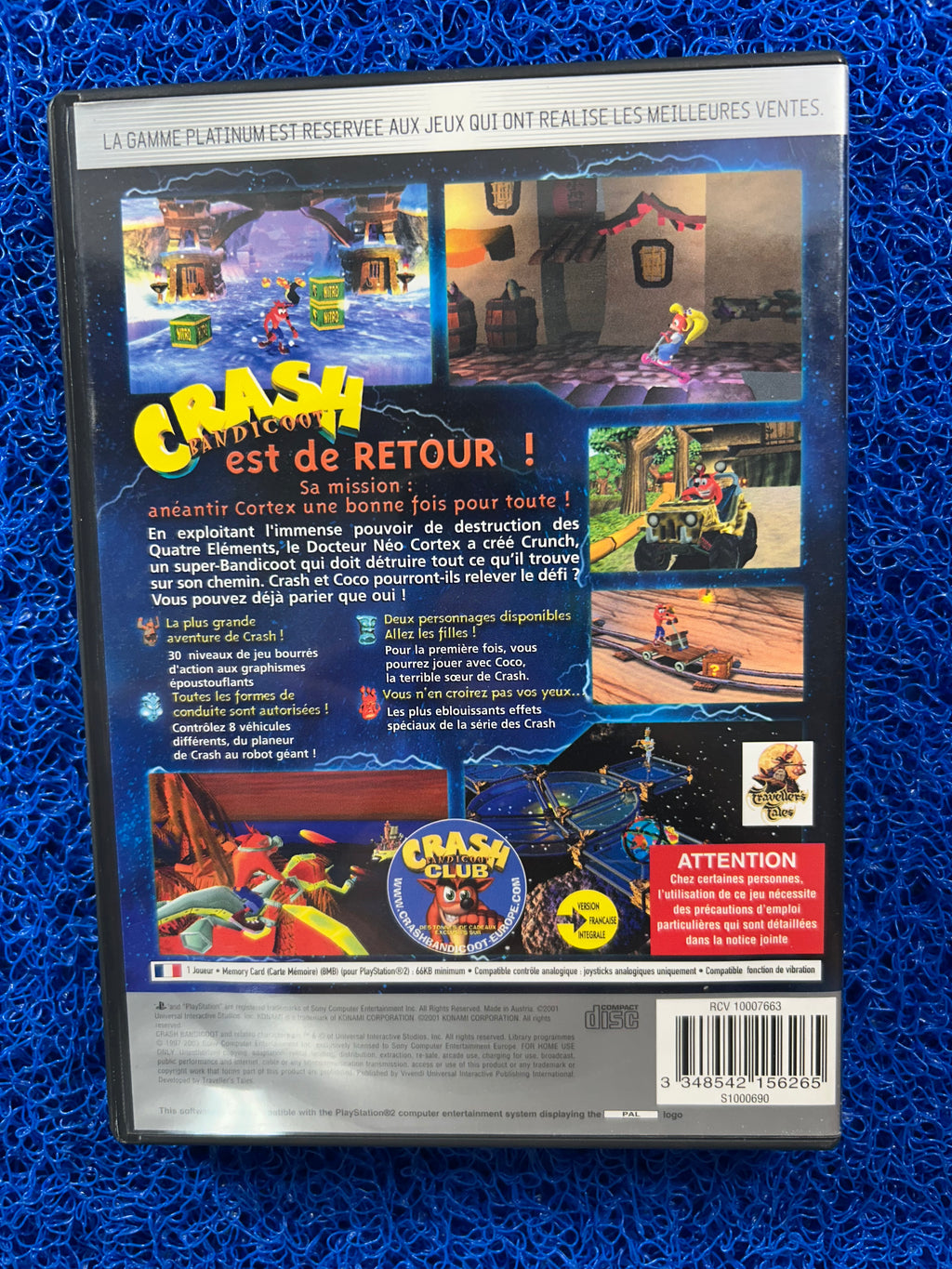 PS2 Crash bandicoot wrath of cortex (E)