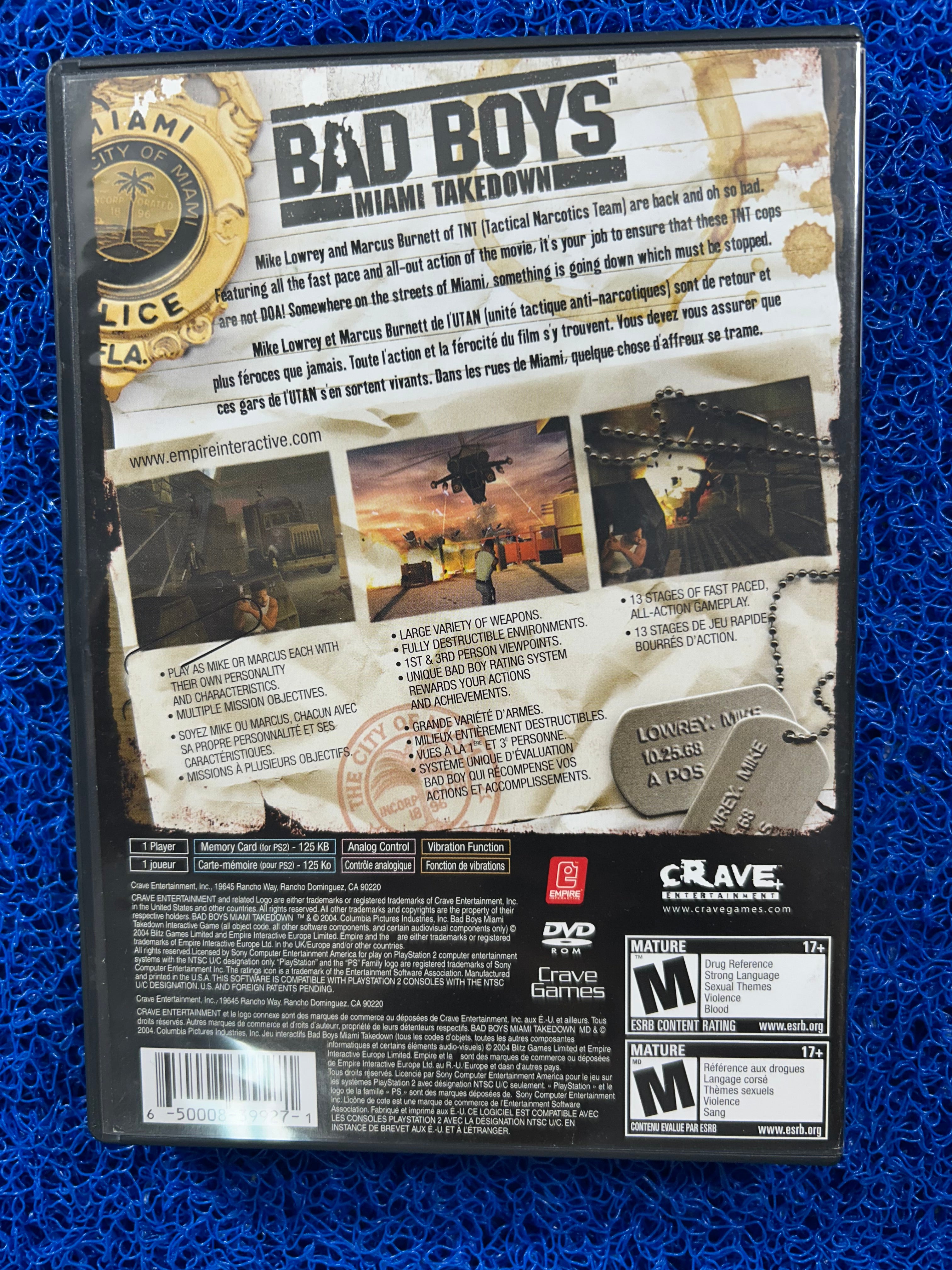PS2 Bad boys (A)