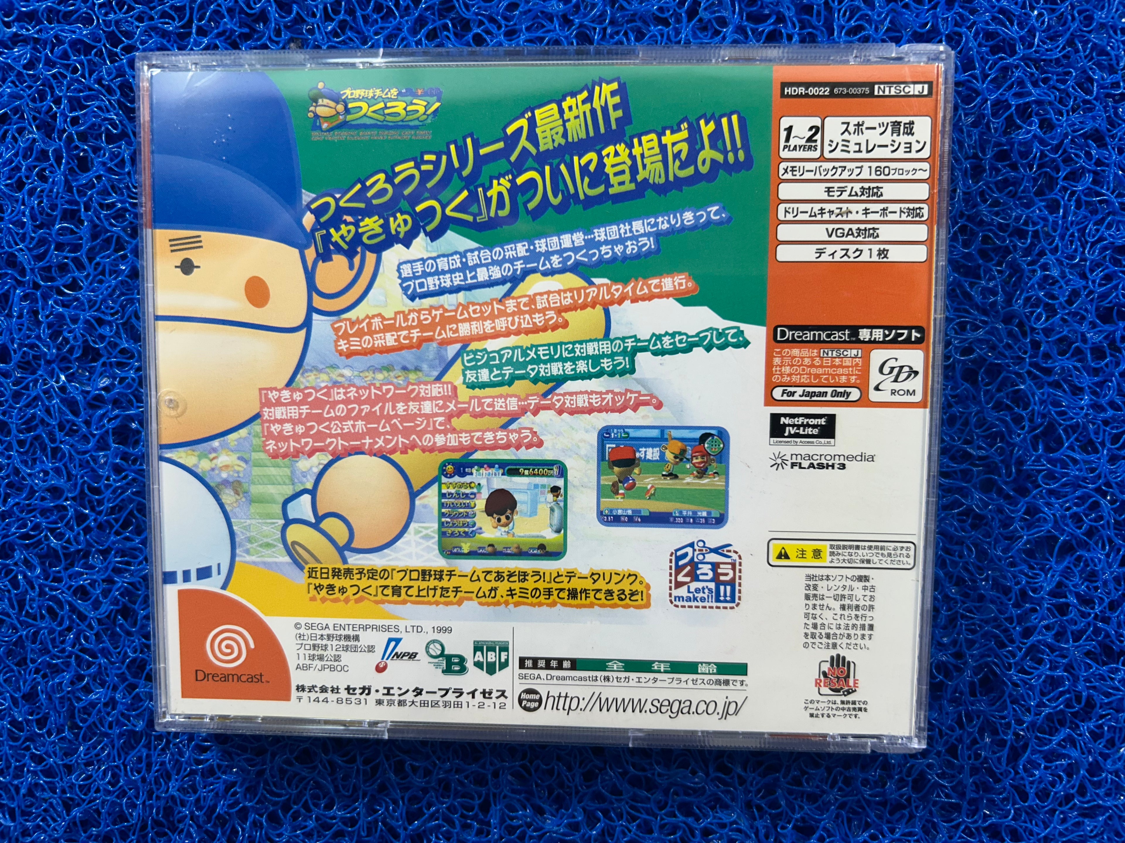 SEGA Dreamcast Pro yakyu team wo tsukurou (J)