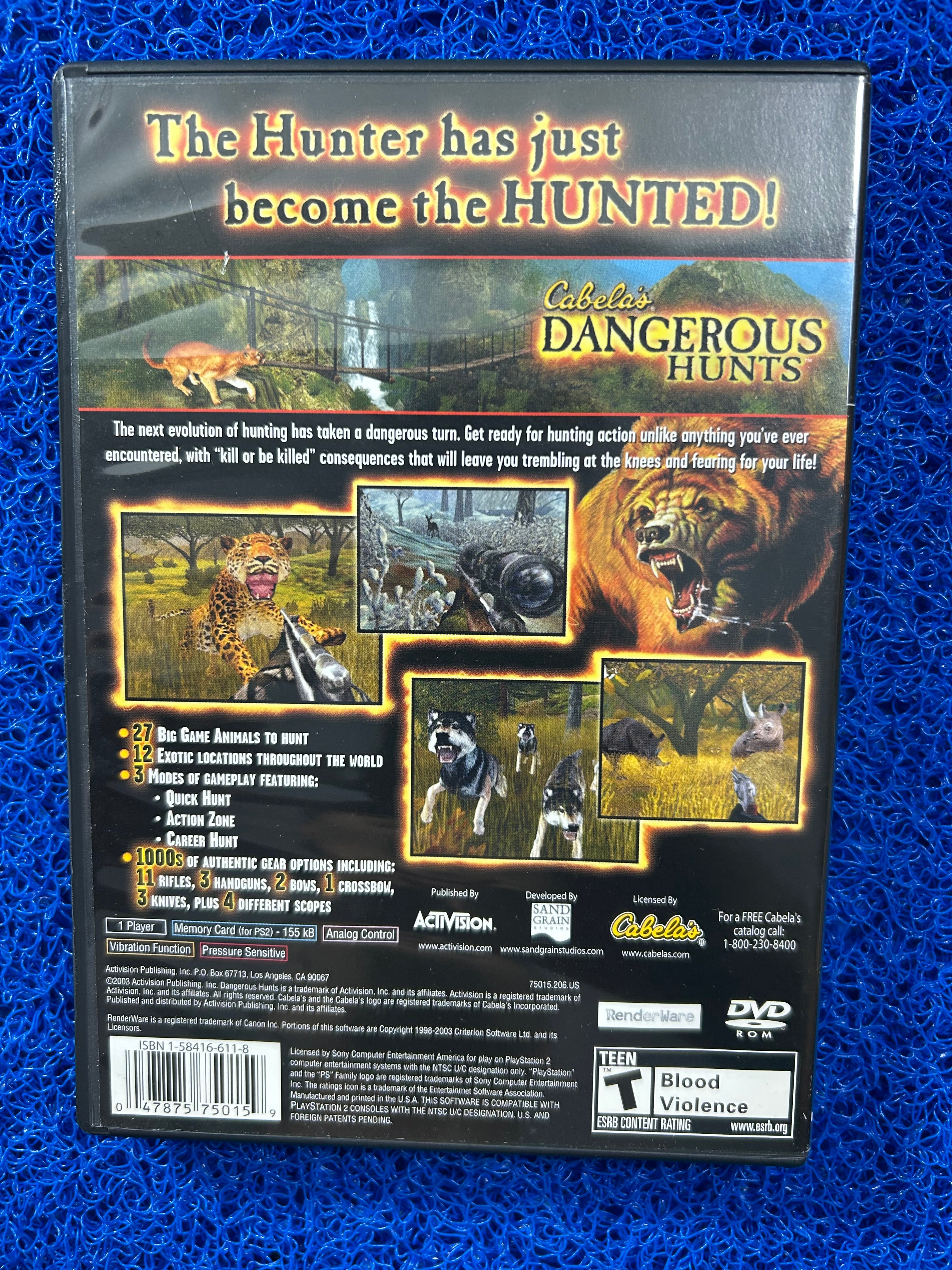 PS2 Cabela’s dangerous hunts (A)