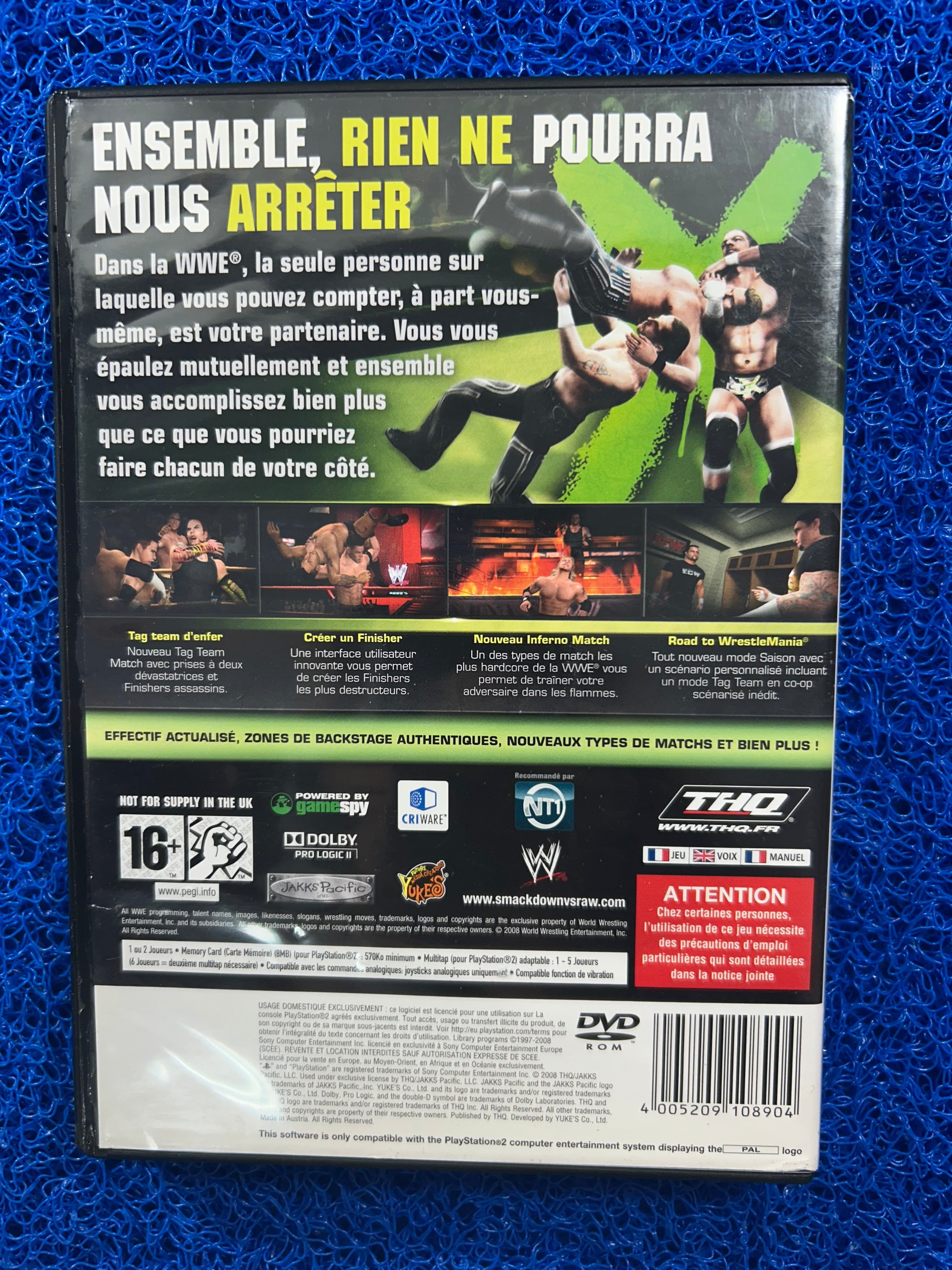 PS2 Smackdown vs. raw 2009 (E)