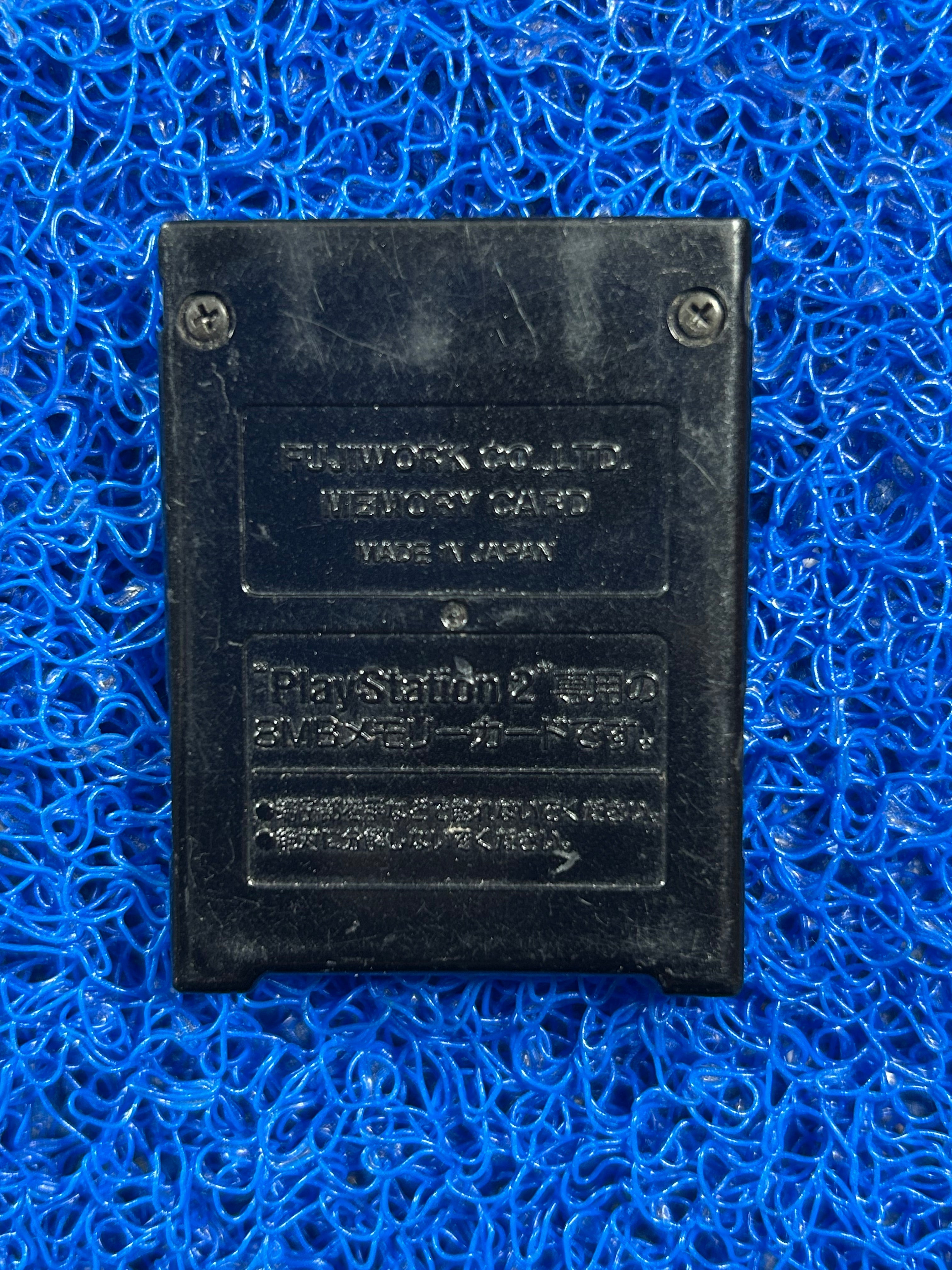 ACESSÓRIOS# Memory card de ps2 preto com detalhe dourado