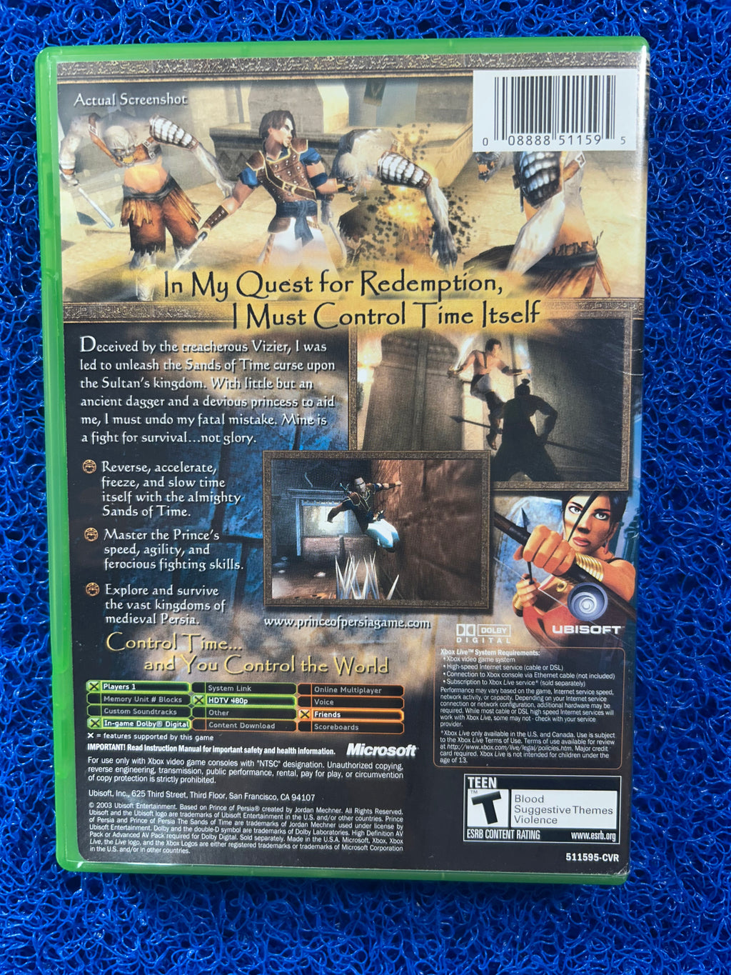 XBOX Prince of persia the sands of time (A)
