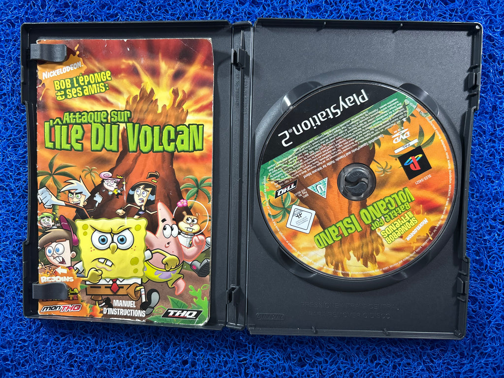 PS2 Spongebob and friends battle for volcano island (E)