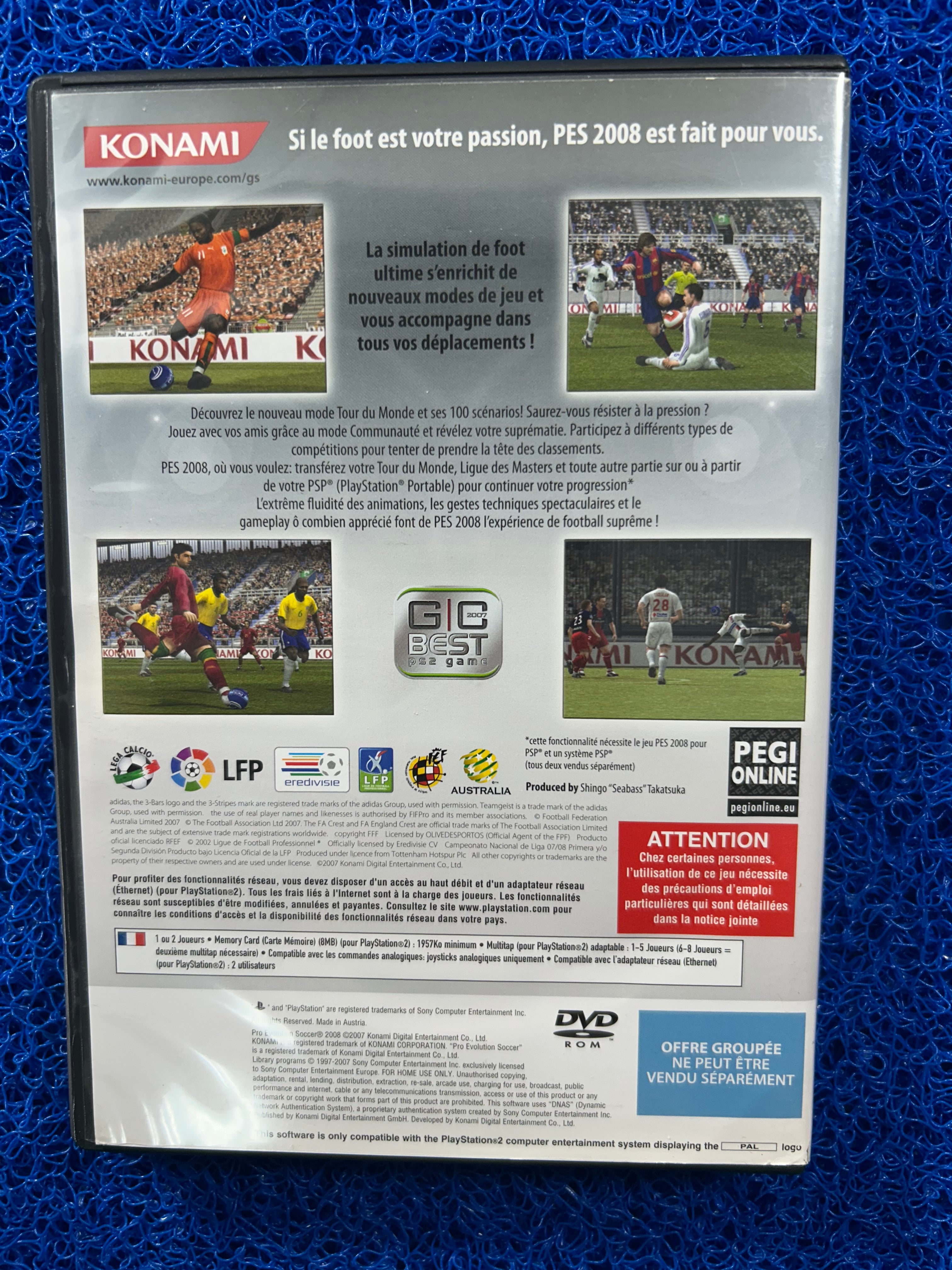 PS2 PES 2008 (E)