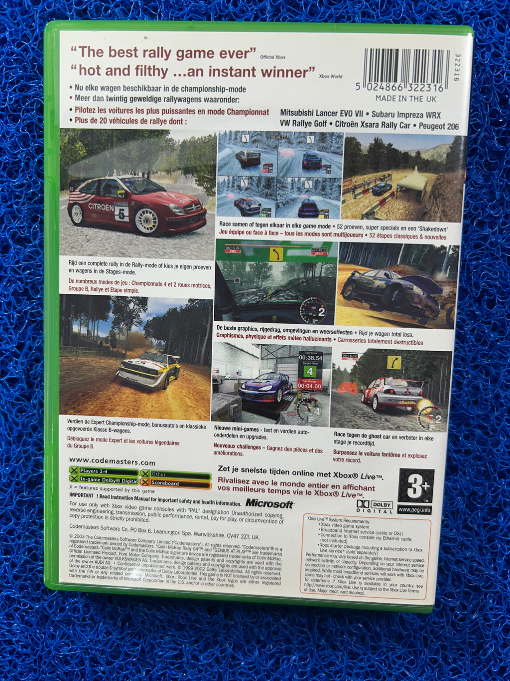 XBOX Colin mcrae rally 04 (E)