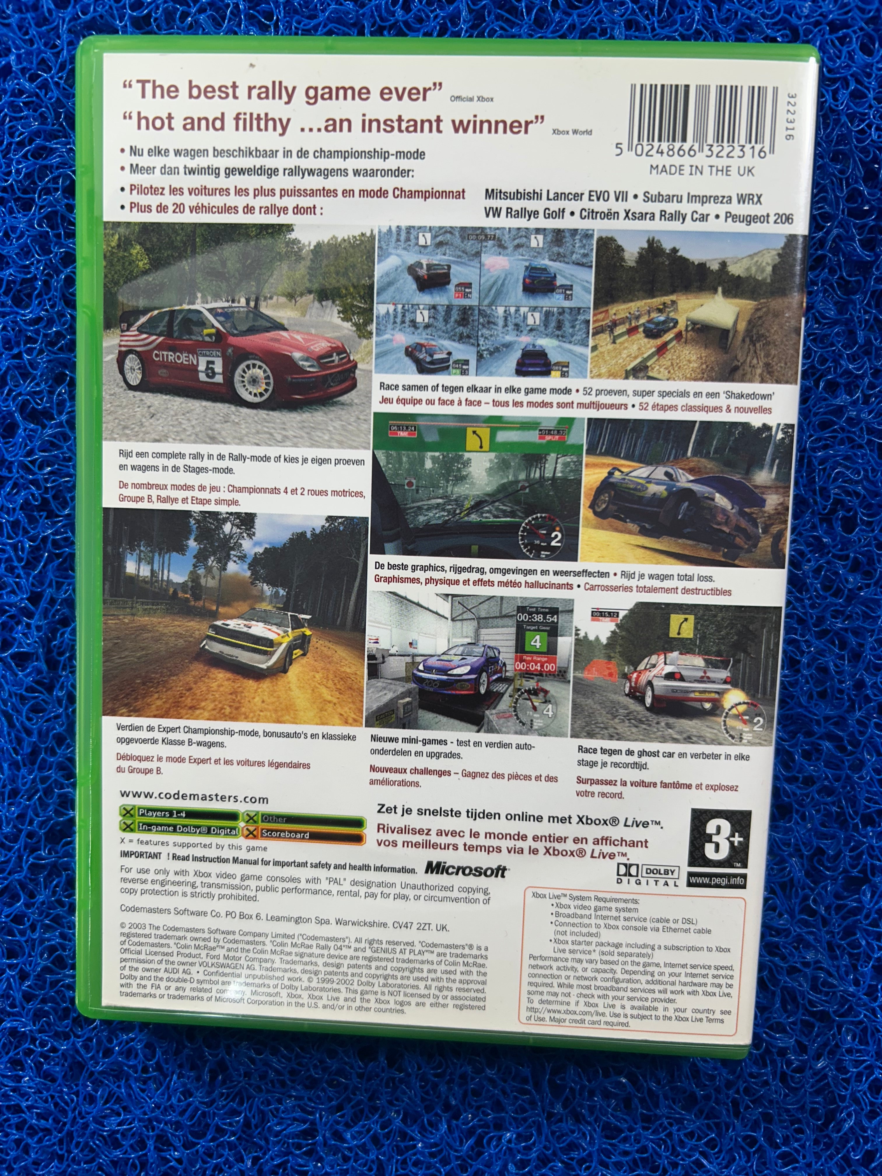 XBOX Colin mcrae rally 04 (E)