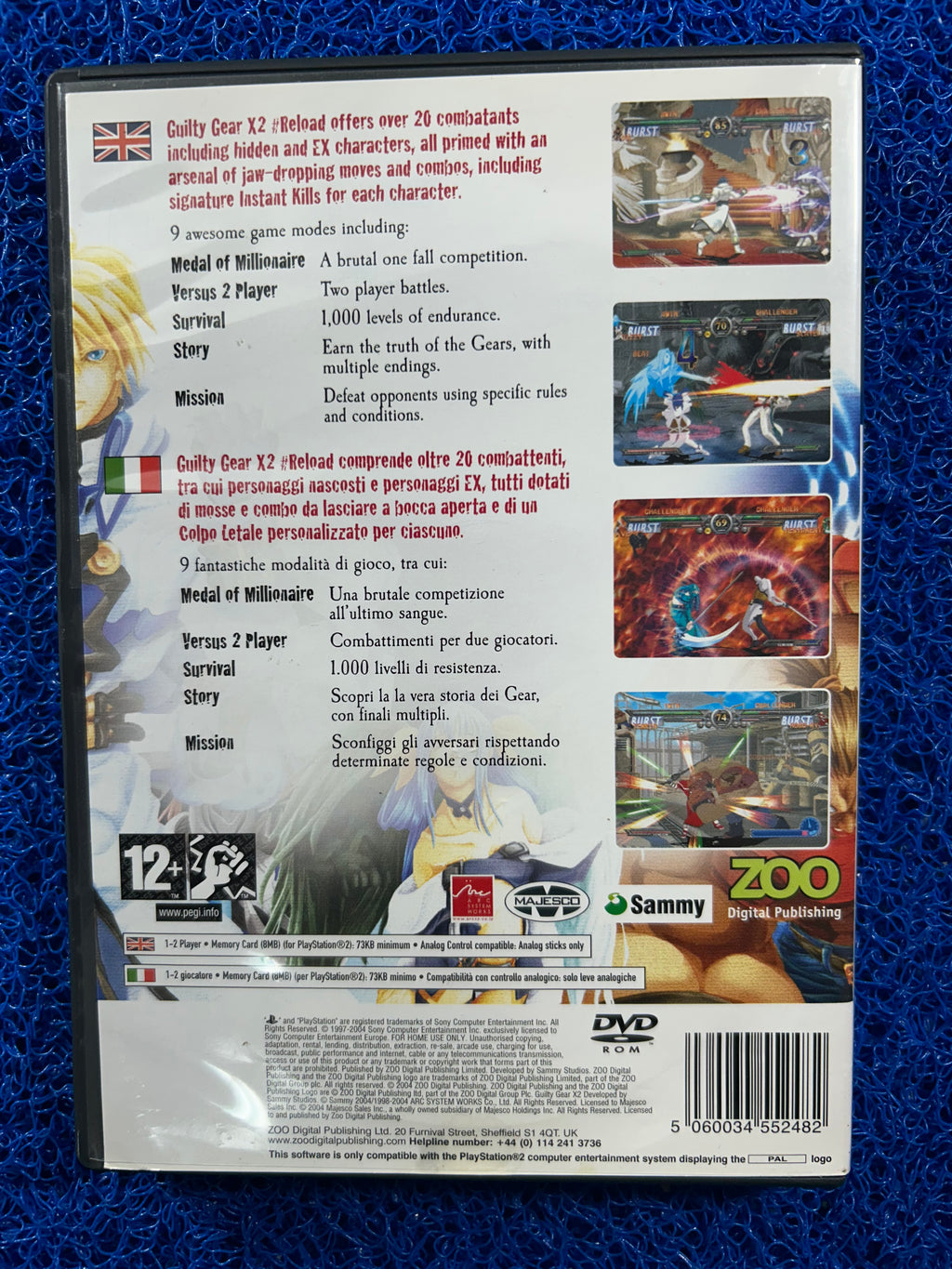 PS2 Guilty gear x2 reload (E)