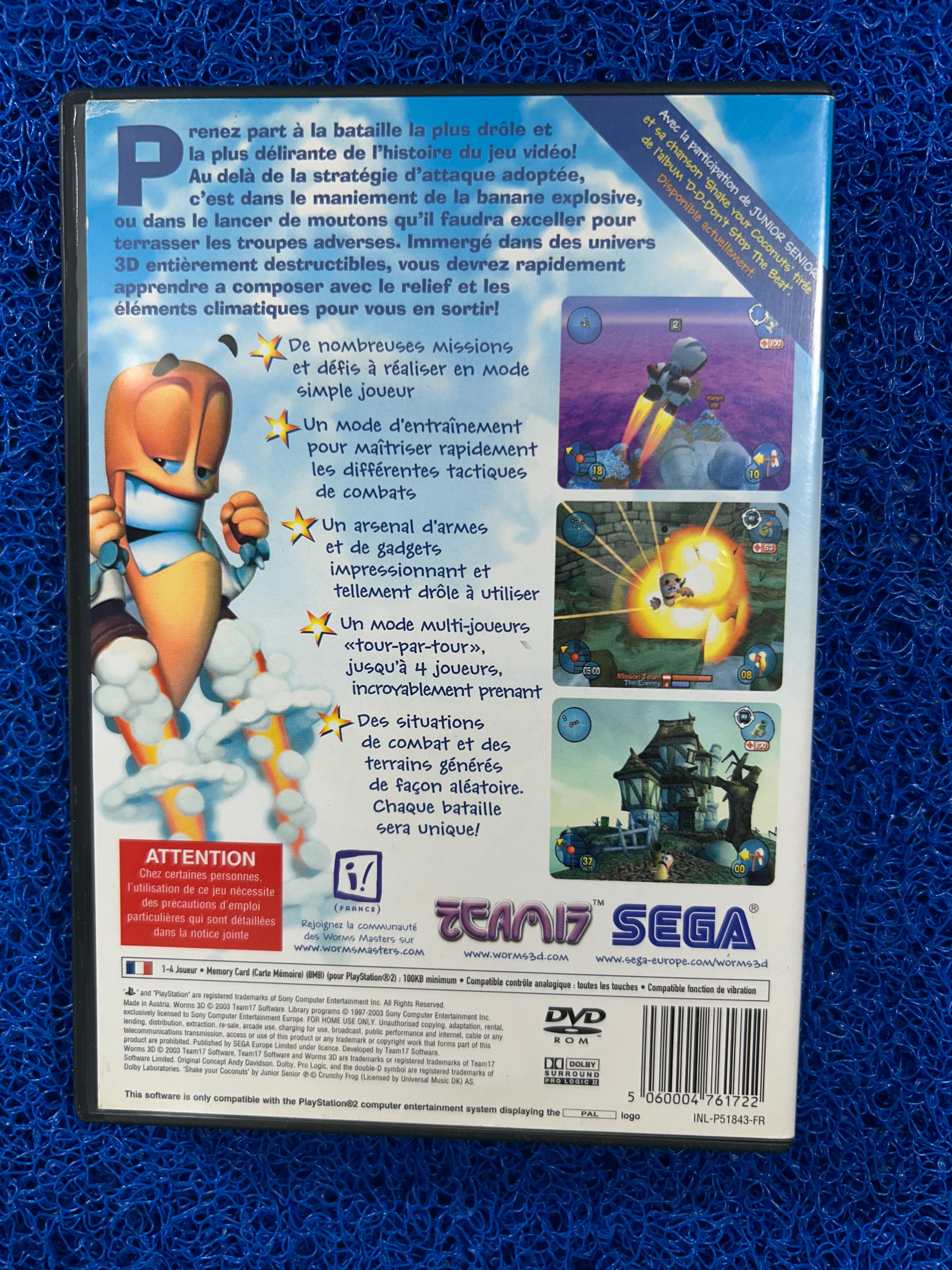 PS2# Worms 3D (E)