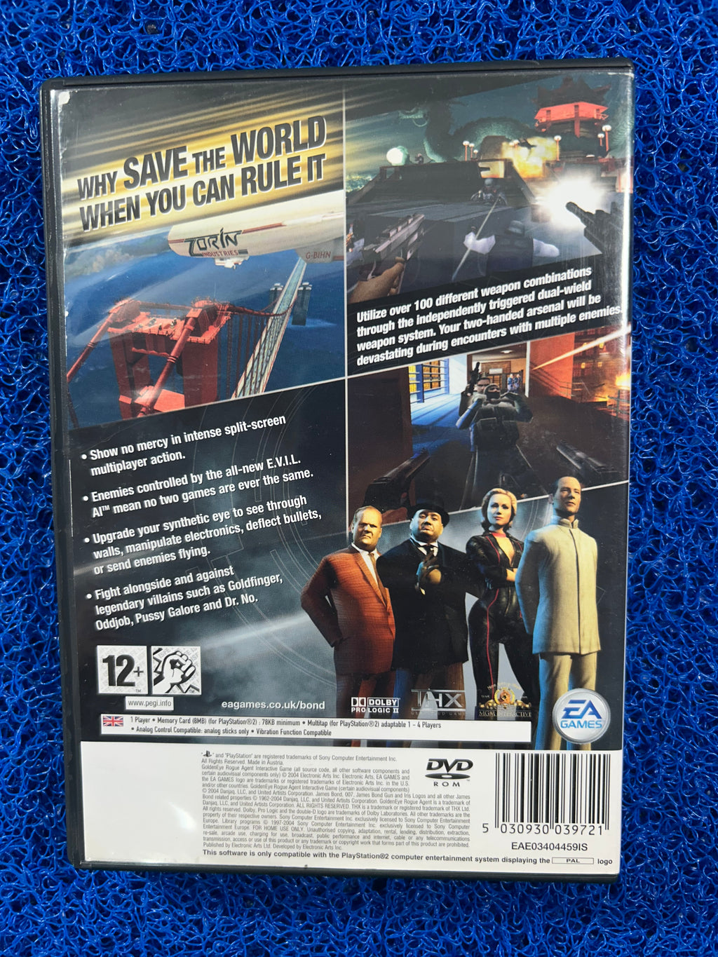 PS2# 007 Goldeneye rogue agent (E)