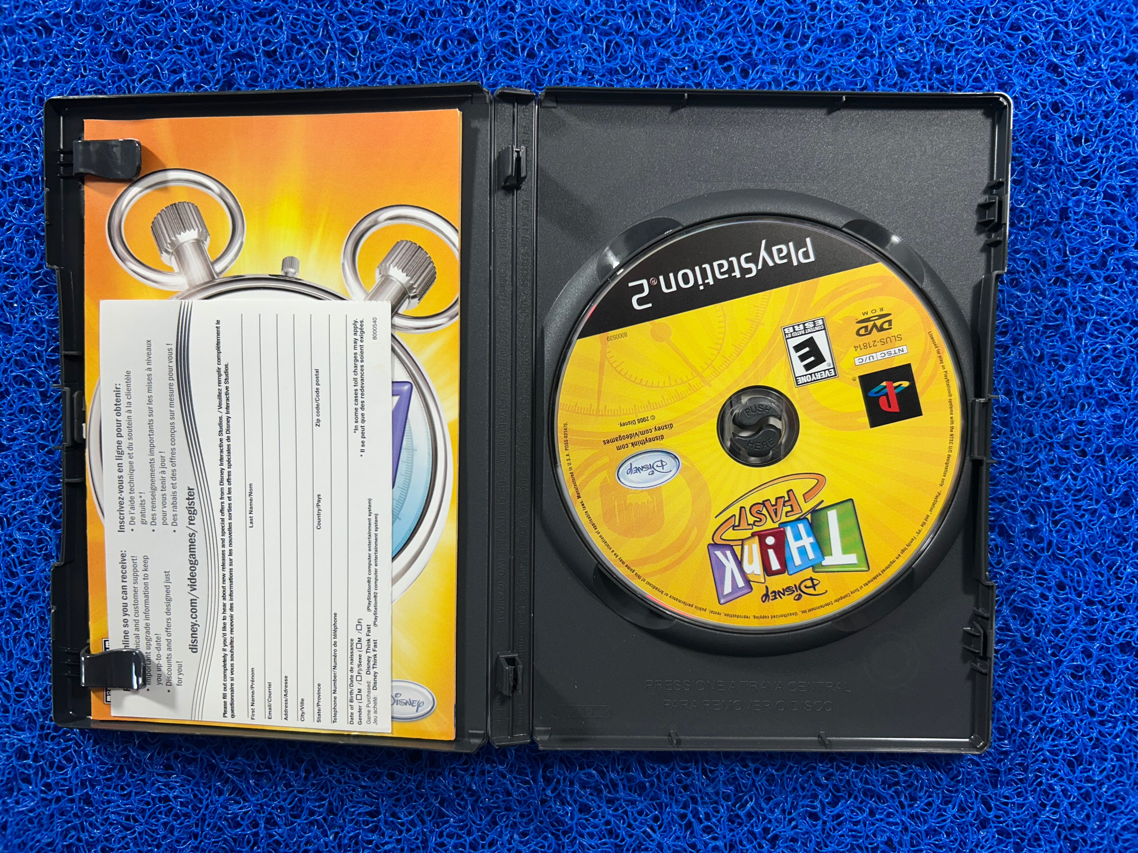 PS2 Disney think fast (A)